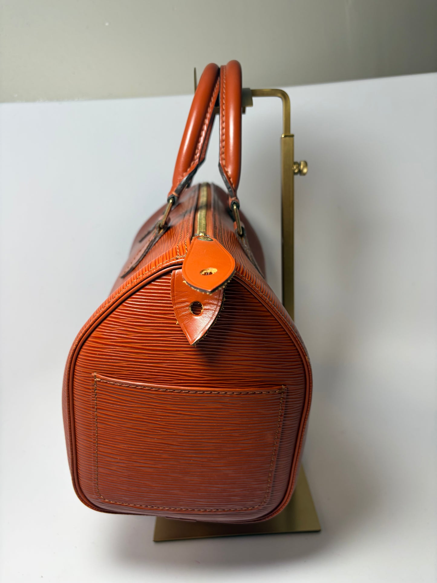 Louis Vuitton Speedy 25 Kenyan Fawn Epi Leather w/Entrupy Certificate