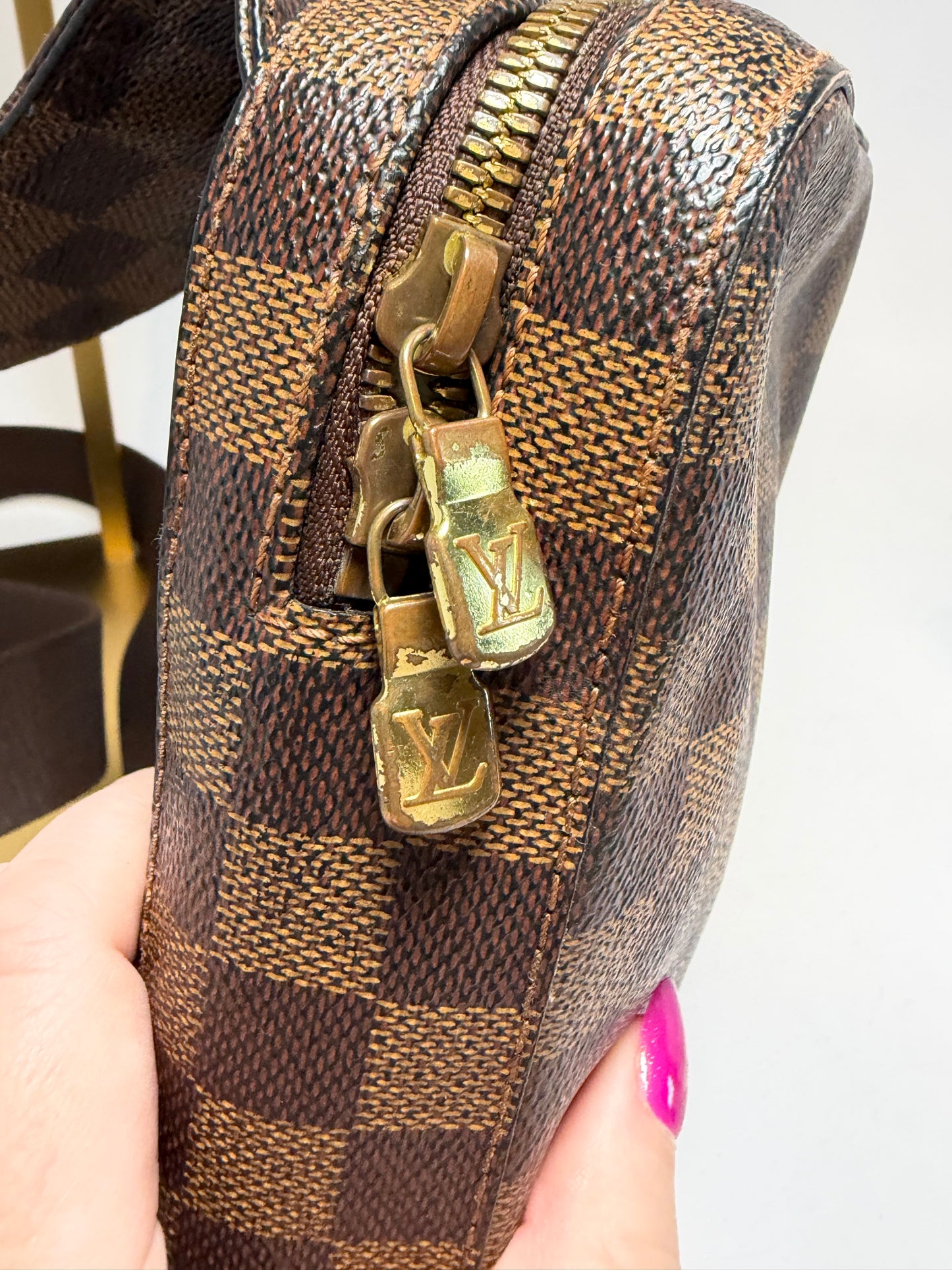 Louis Vuitton Damier Ebene Geronimo Bum Bag/Belt Bag w/COA