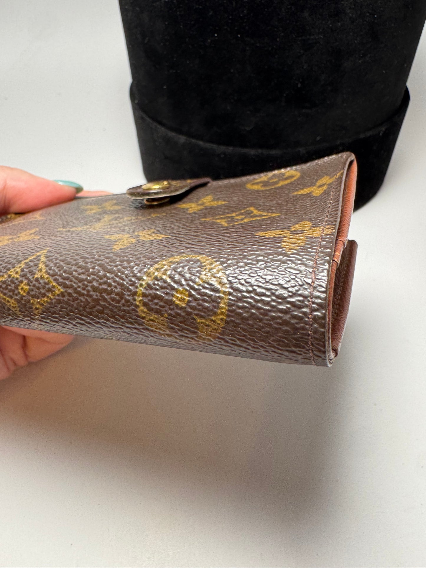 Louis Vuitton French Purse Kiss Lock Monogram Wallet
