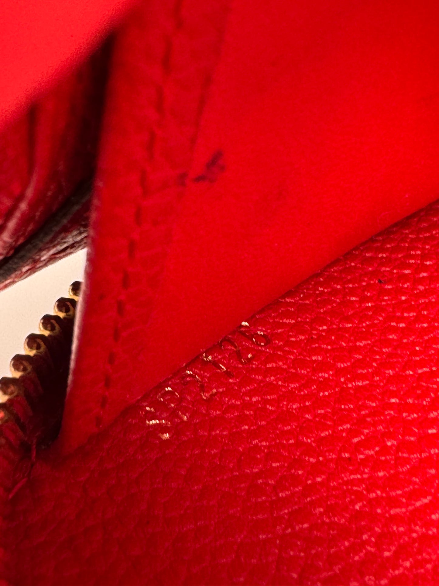 Louis Vuitton Empriente Zippy Wallet Cherry Red Leather