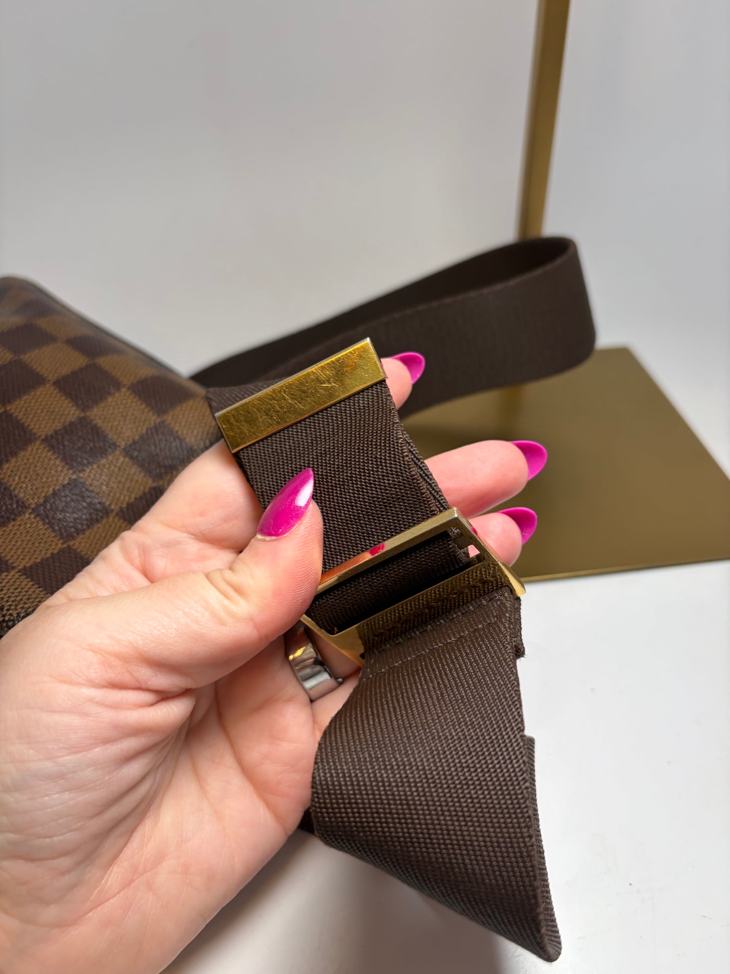 Louis Vuitton Damier Ebene Geronimo Bum Bag/Belt Bag w/COA