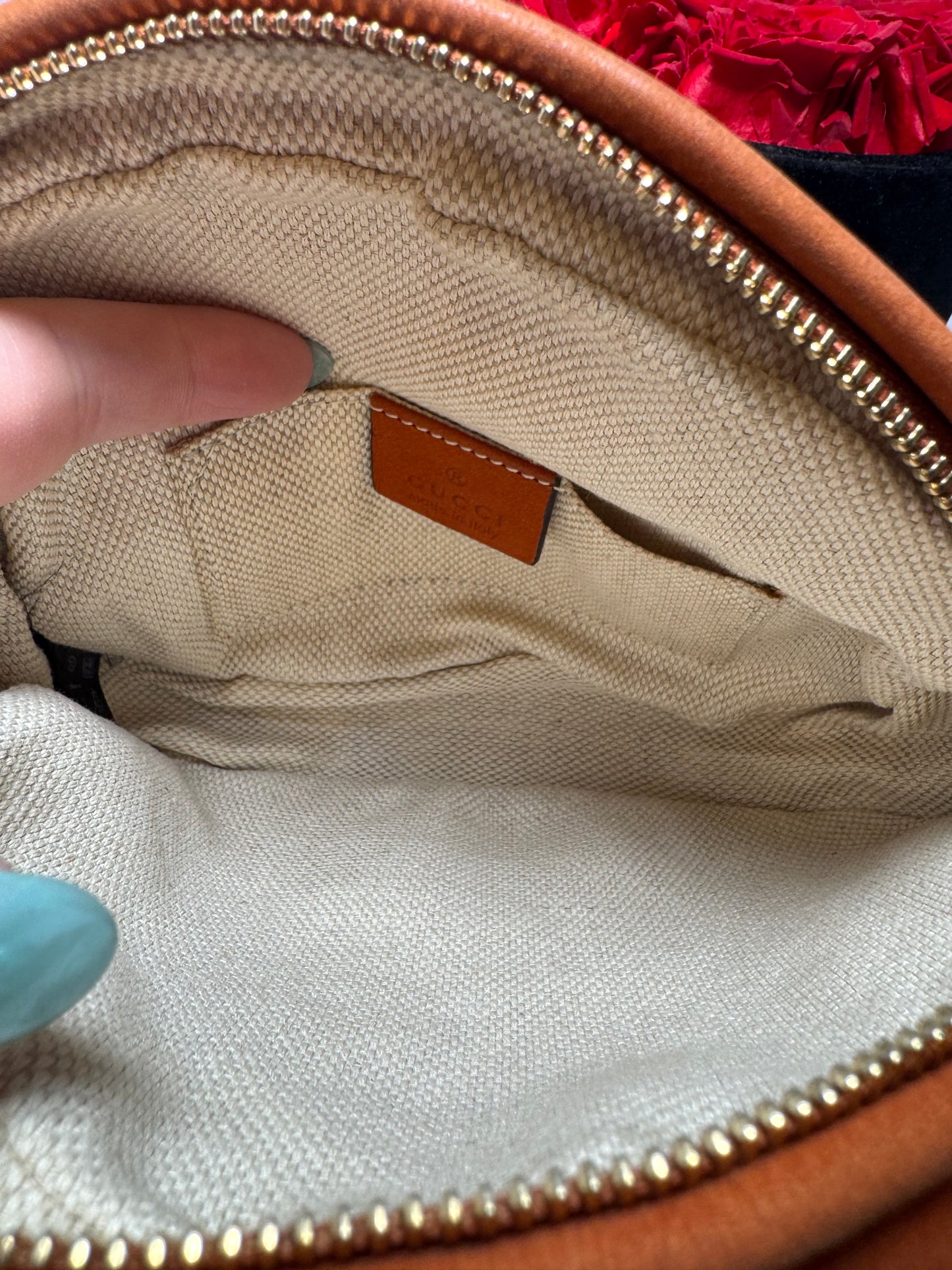 Gucci Vitello Mini Nubuck SoHo Burnt Orange Crossbody/Shoulder Bag