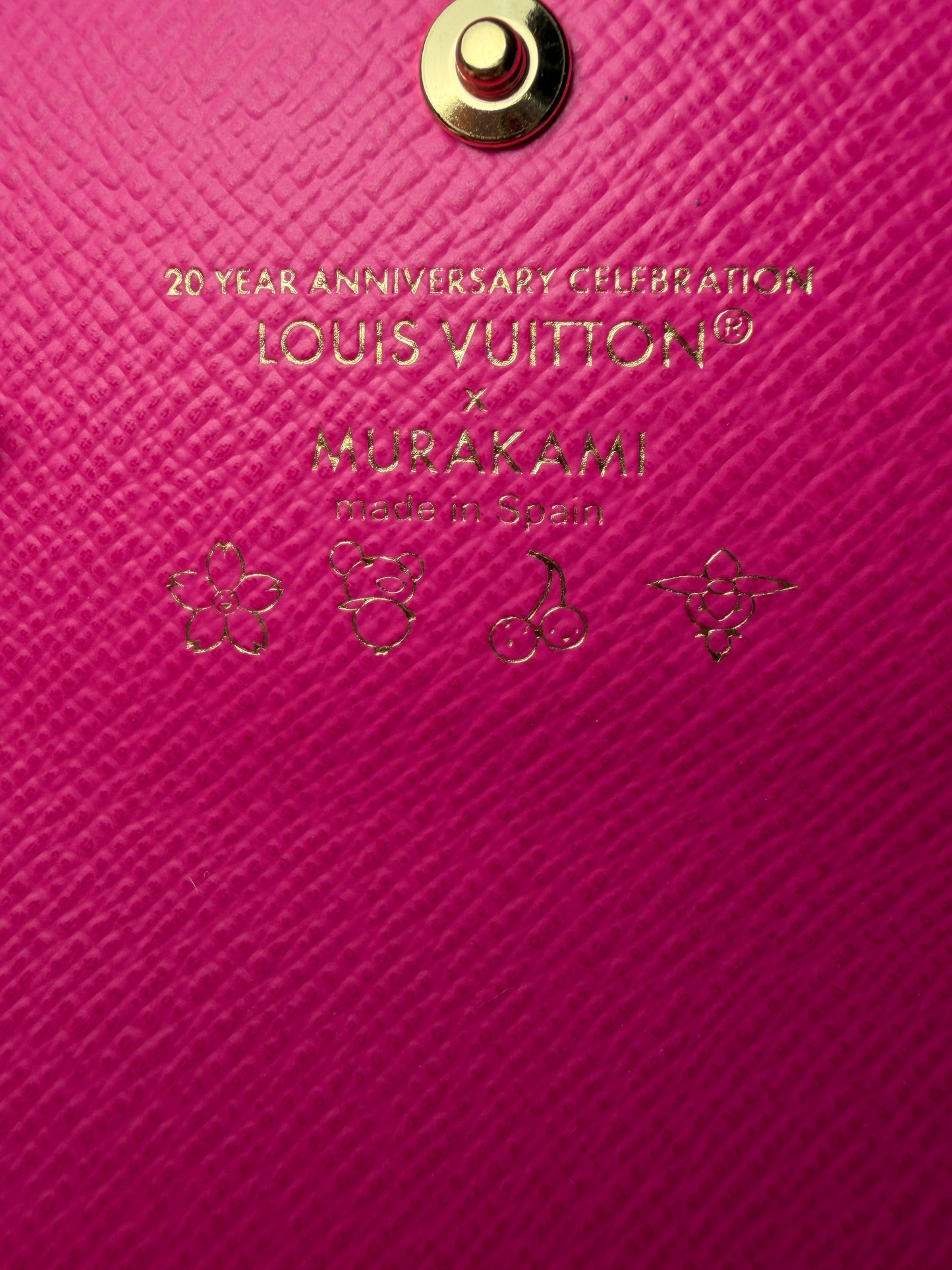 Louis Vuitton LV X TM Rosalie Coin Purse Multicolor Canvas with Hot Pink Interior NEW