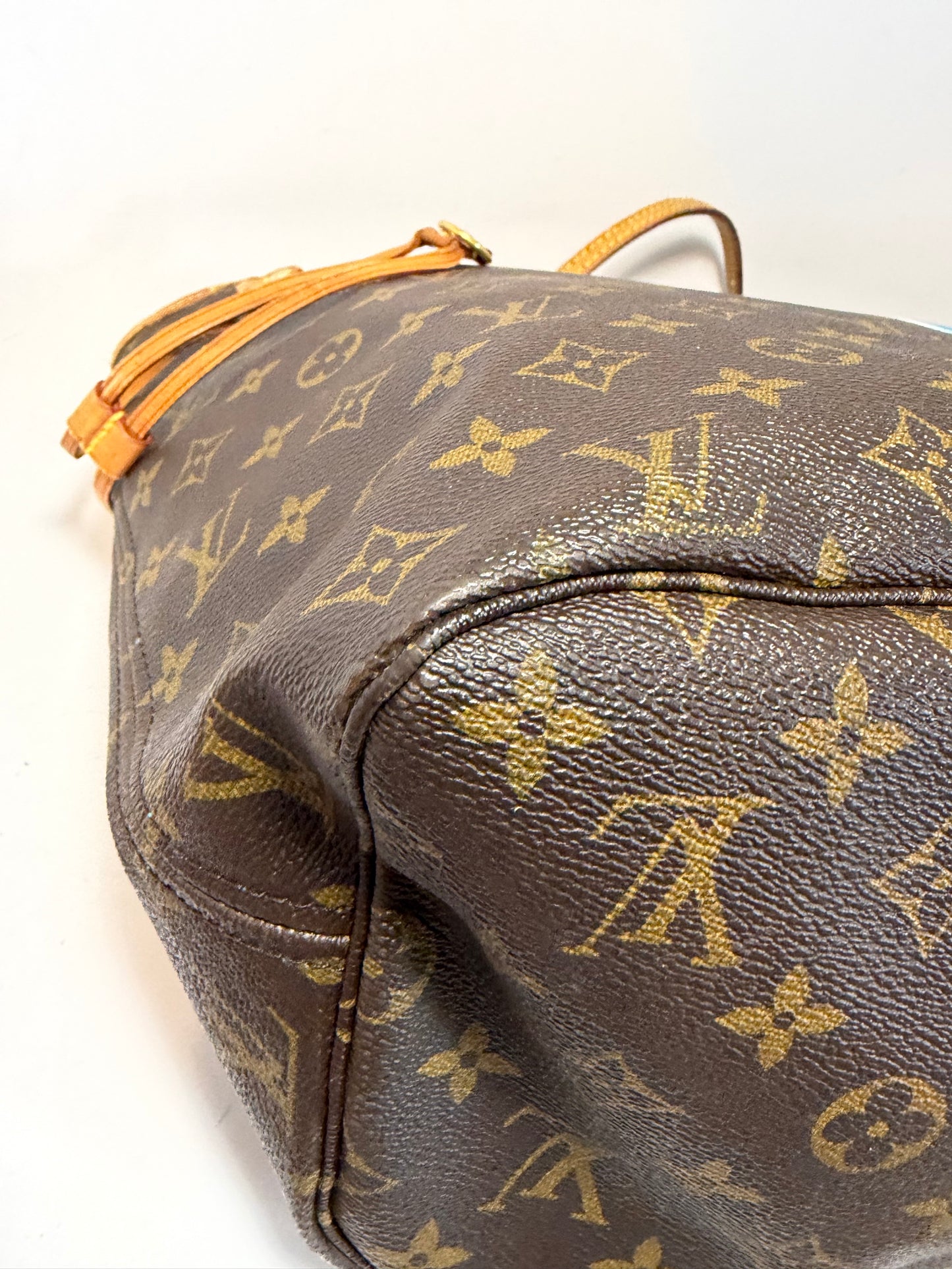 Louis Vuitton Neverfull MM Tote– My Heritage Monogram Custom Stripe & Initials Comes with Legit App COA
