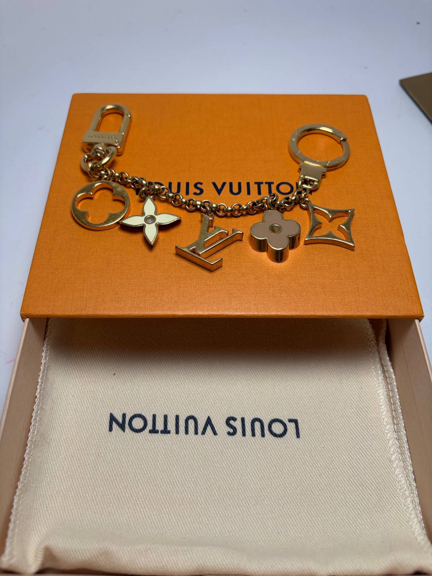 Louis Vuitton Fleur De Monogram Bag Charm Comes w/Dust Bag & Box