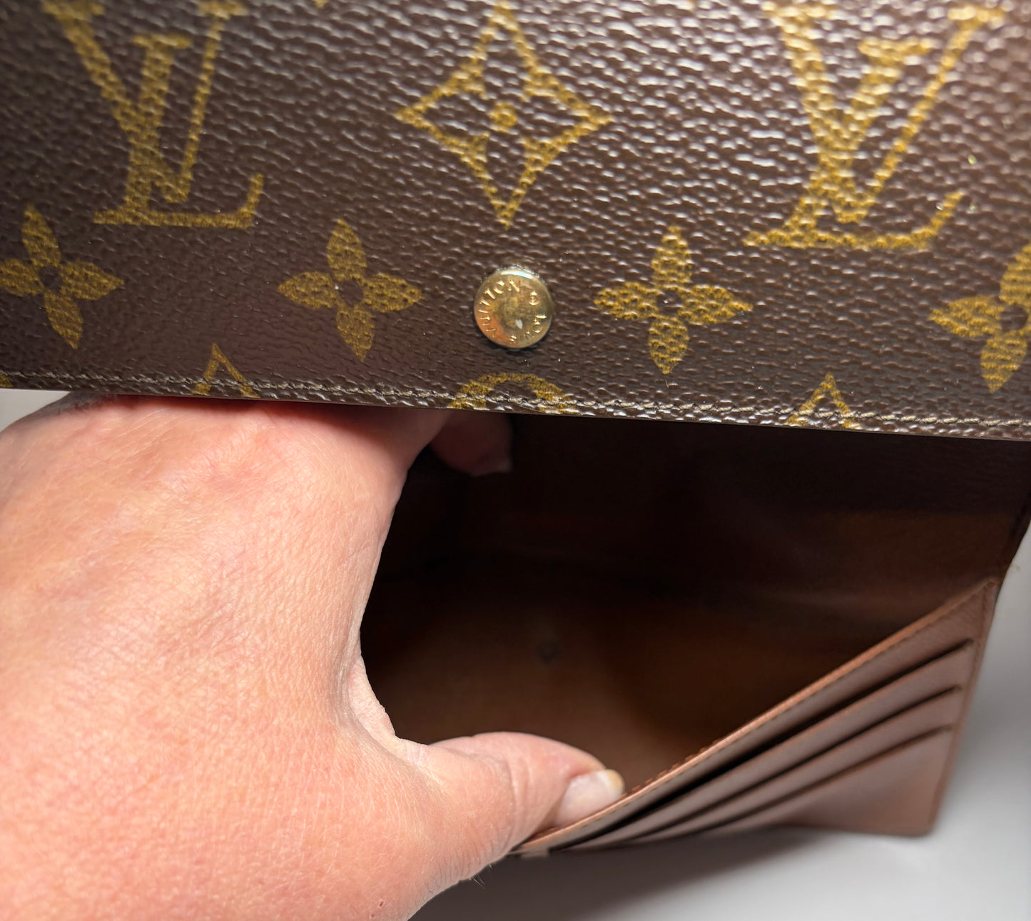 Louis Vuitton Porte Tressor International Monogram Trifold Wallet