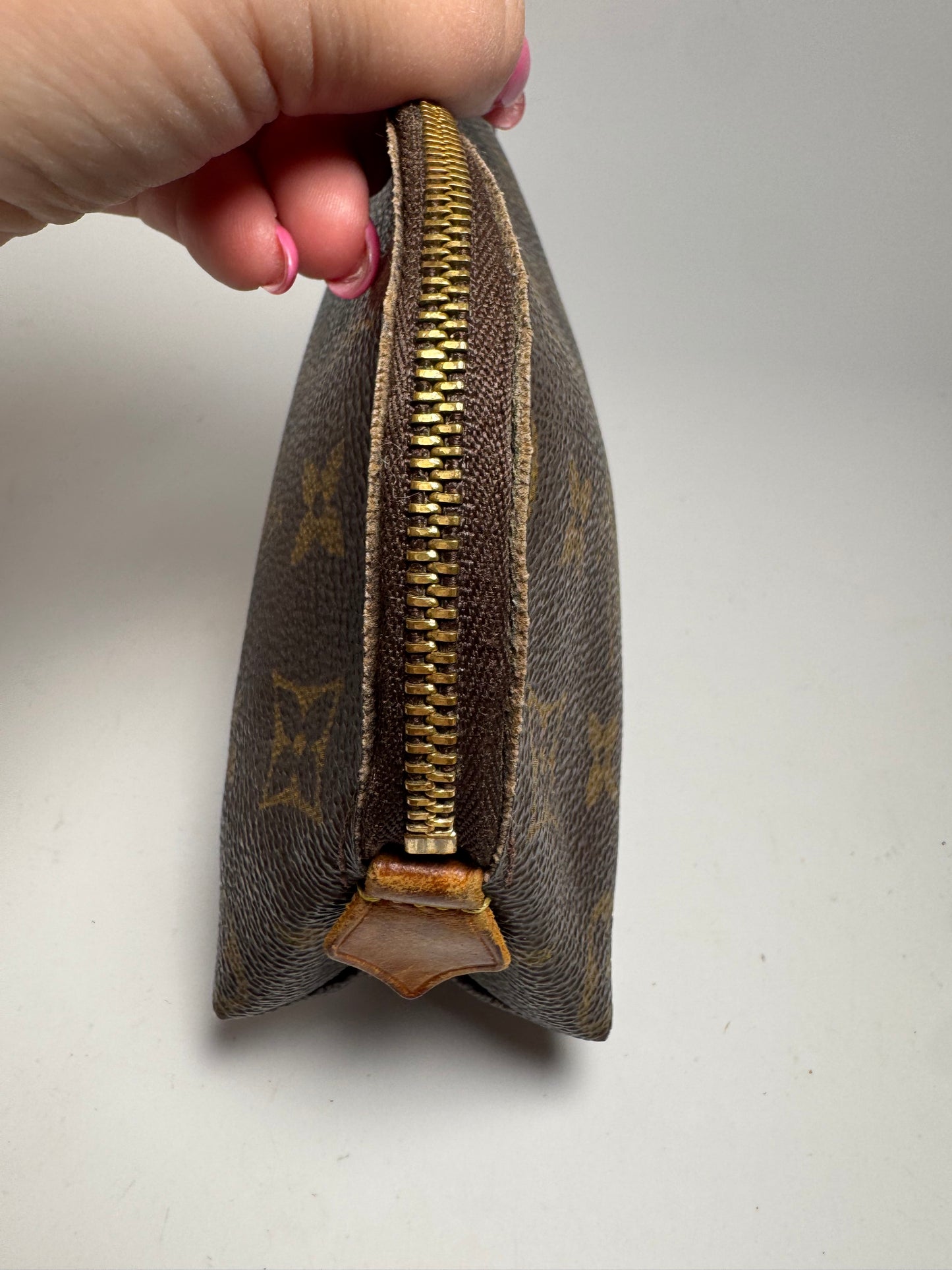 Louis Vuitton Monogram Cosmetic Case Dome Pouch, Made in Spain, September 2000