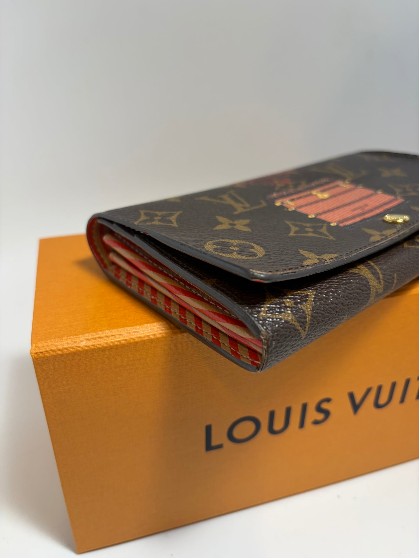 Louis Vuitton Vintage Sarah Trunks and Locks Monogram Wallet