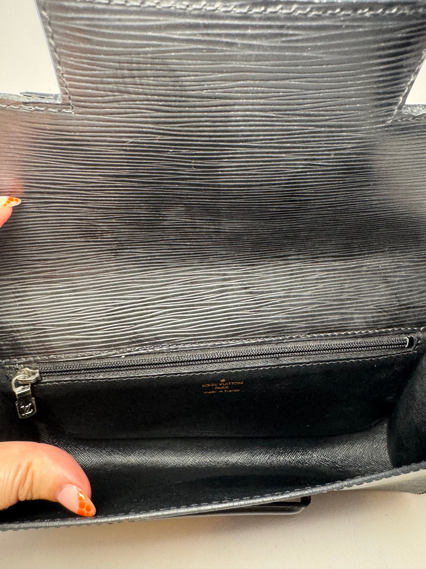 Louis Vuitton Chaillot Noir Black Epi Leather Clutch