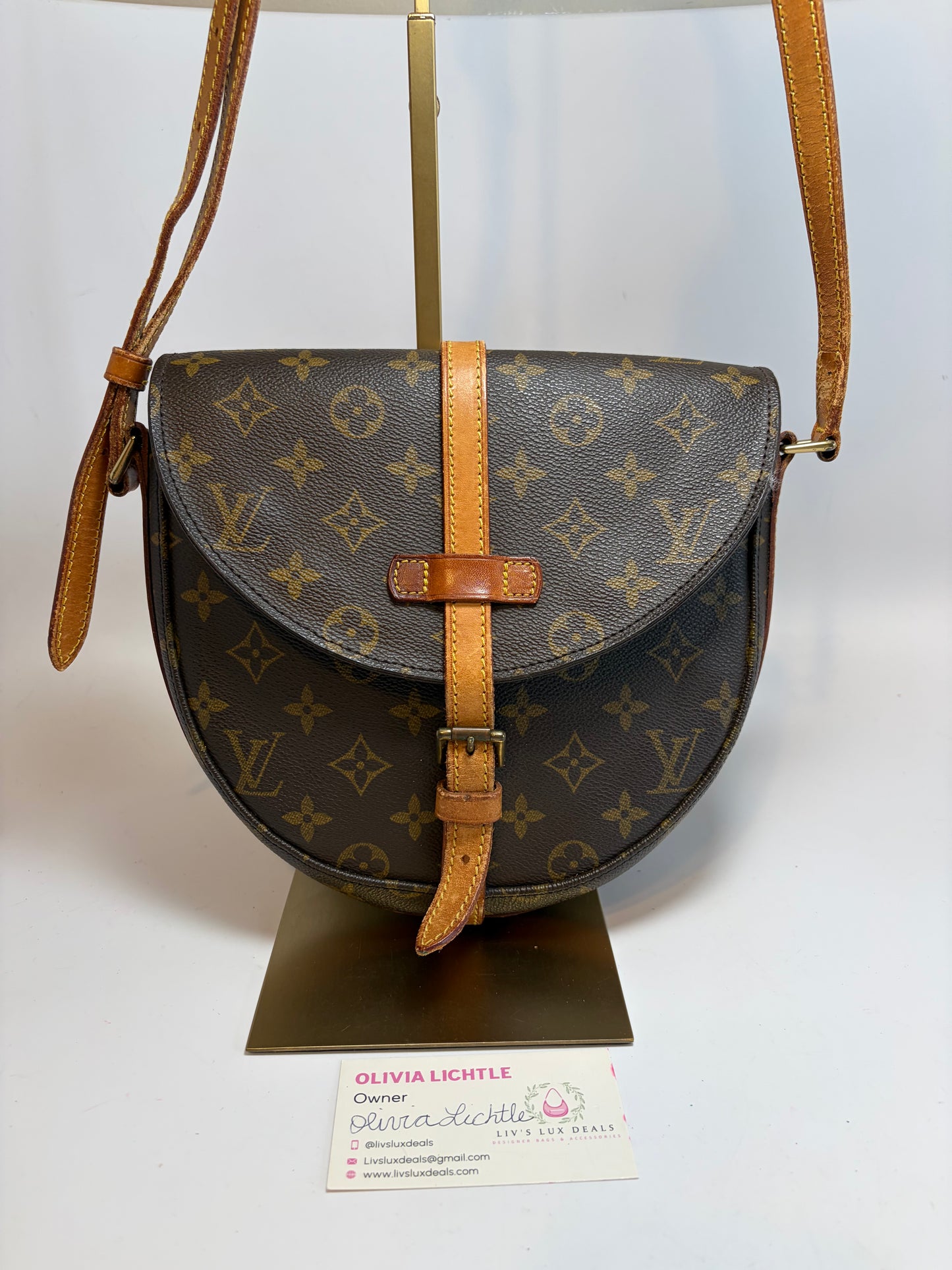 Louis Vuitton Chantilly MM Monogram Crossbody Made in France March 1989