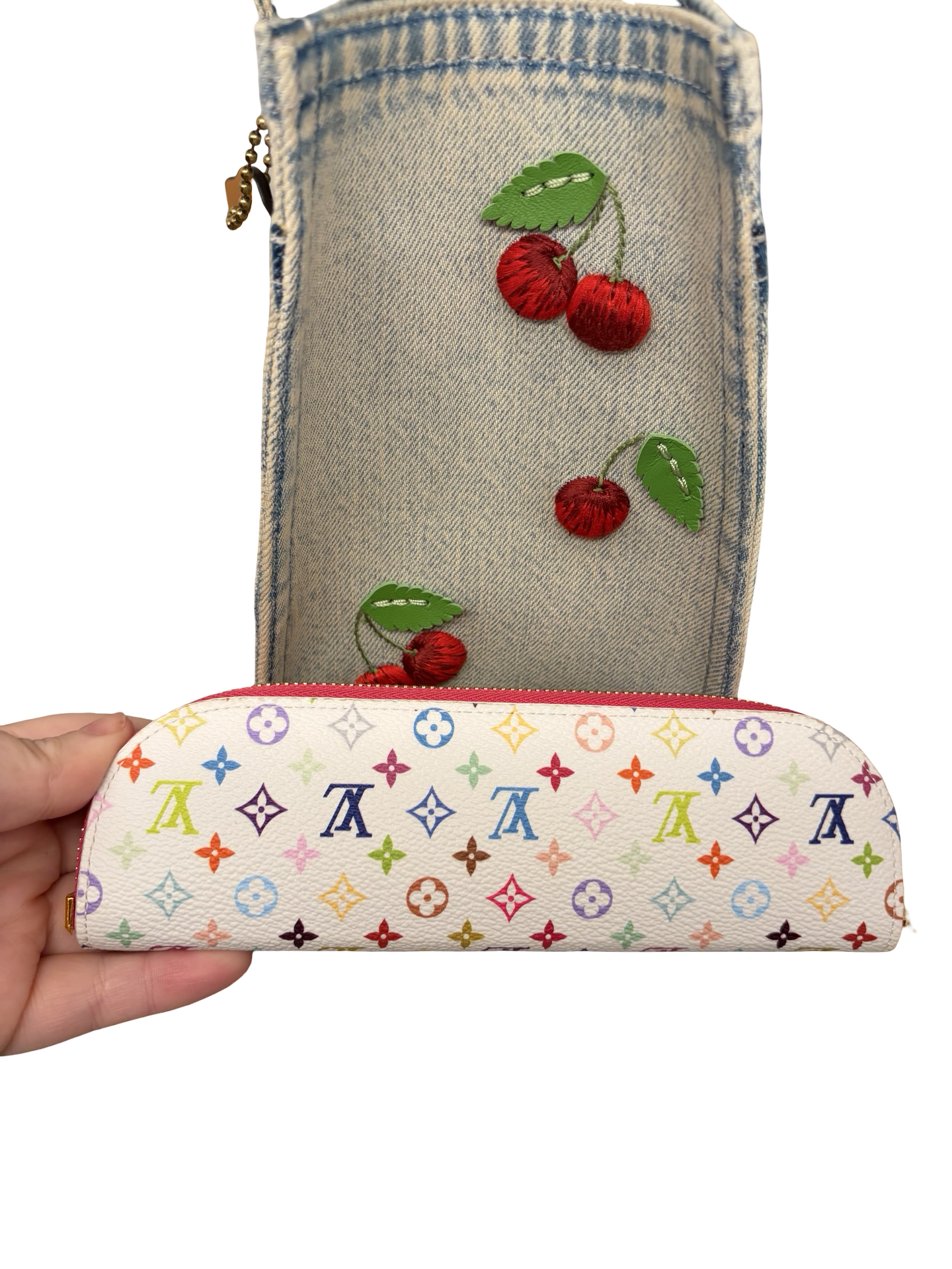 Louis Vuitton x Murakami Multicolor Charlotte Pencil Case/Pouch EUC W/box