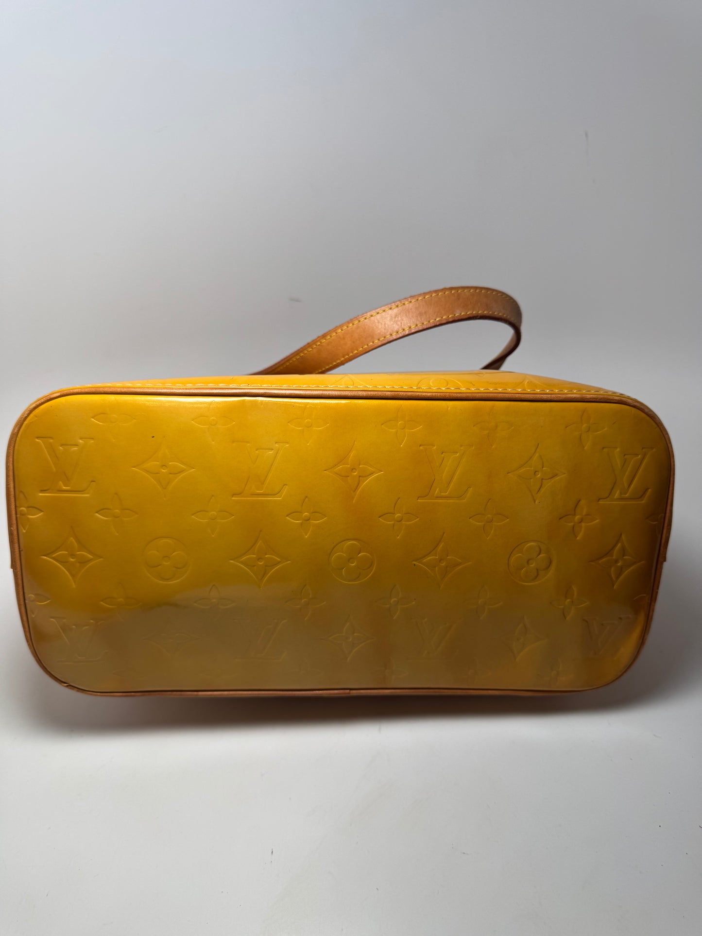 Louis Vuitton Houston Tote Sunset Gold Vernis Leather Monogram