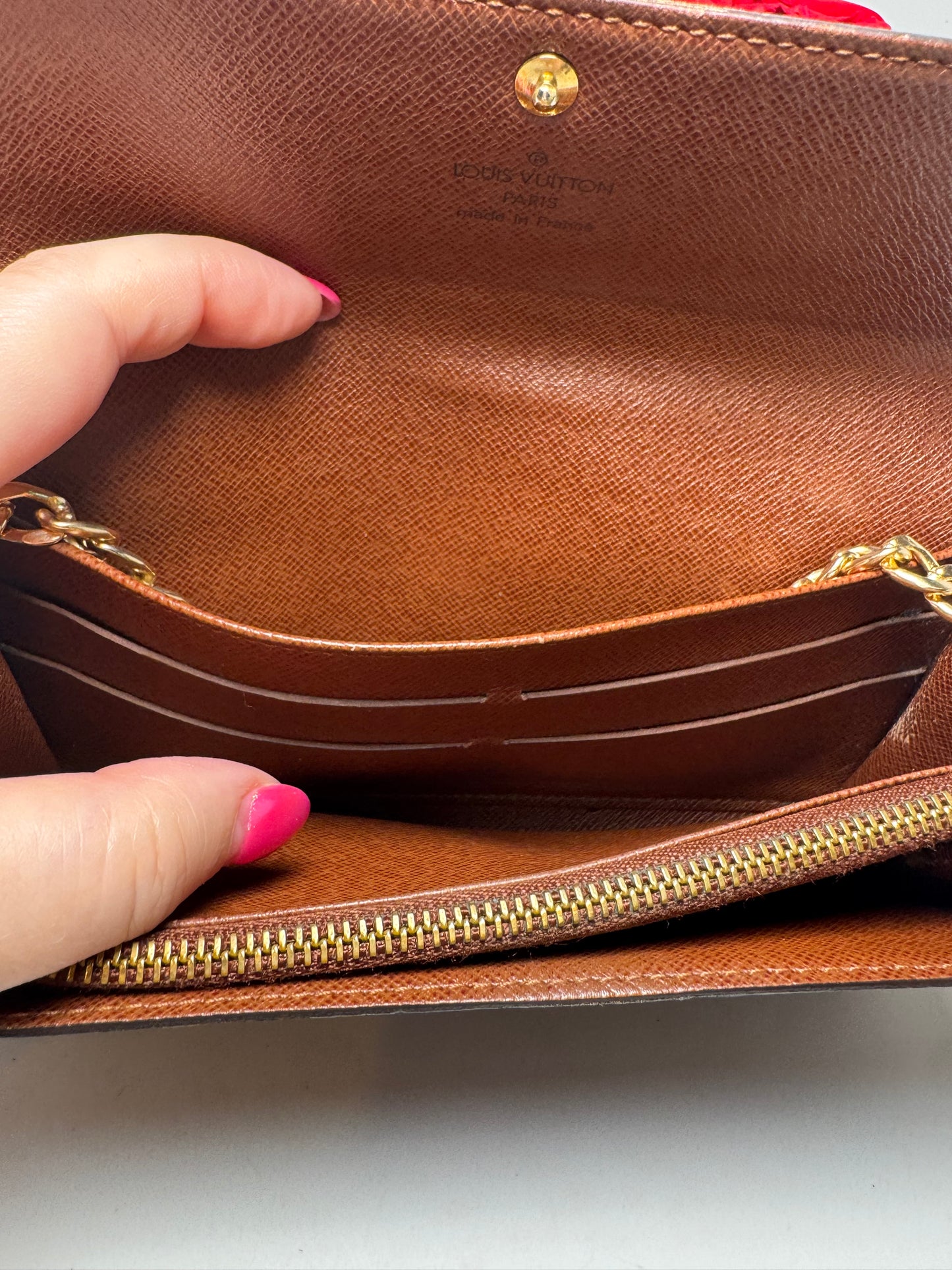 Louis Vuitton Sarah Monogram Wallet on Chain