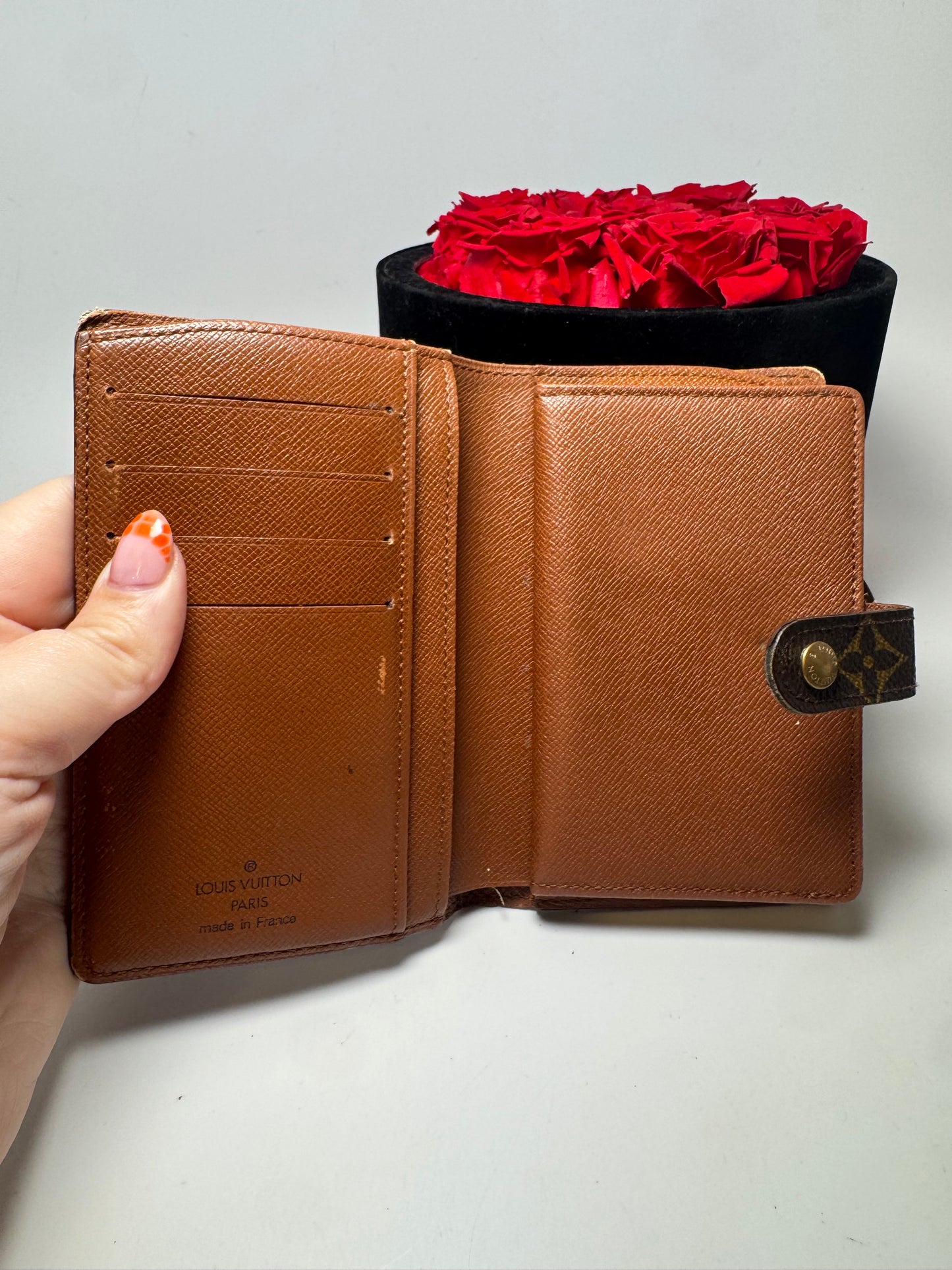 Louis Vuitton French Purse Kiss Lock Monogram Wallet