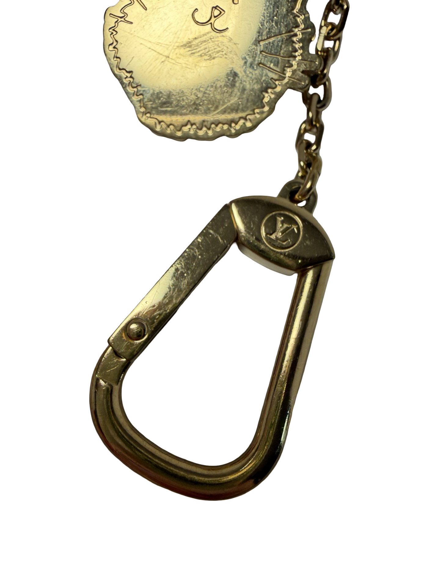 Louis Vuitton x Grace Coddington Meowgram Cat Key Pouch Small Size w/Cat motif zipper & design interior