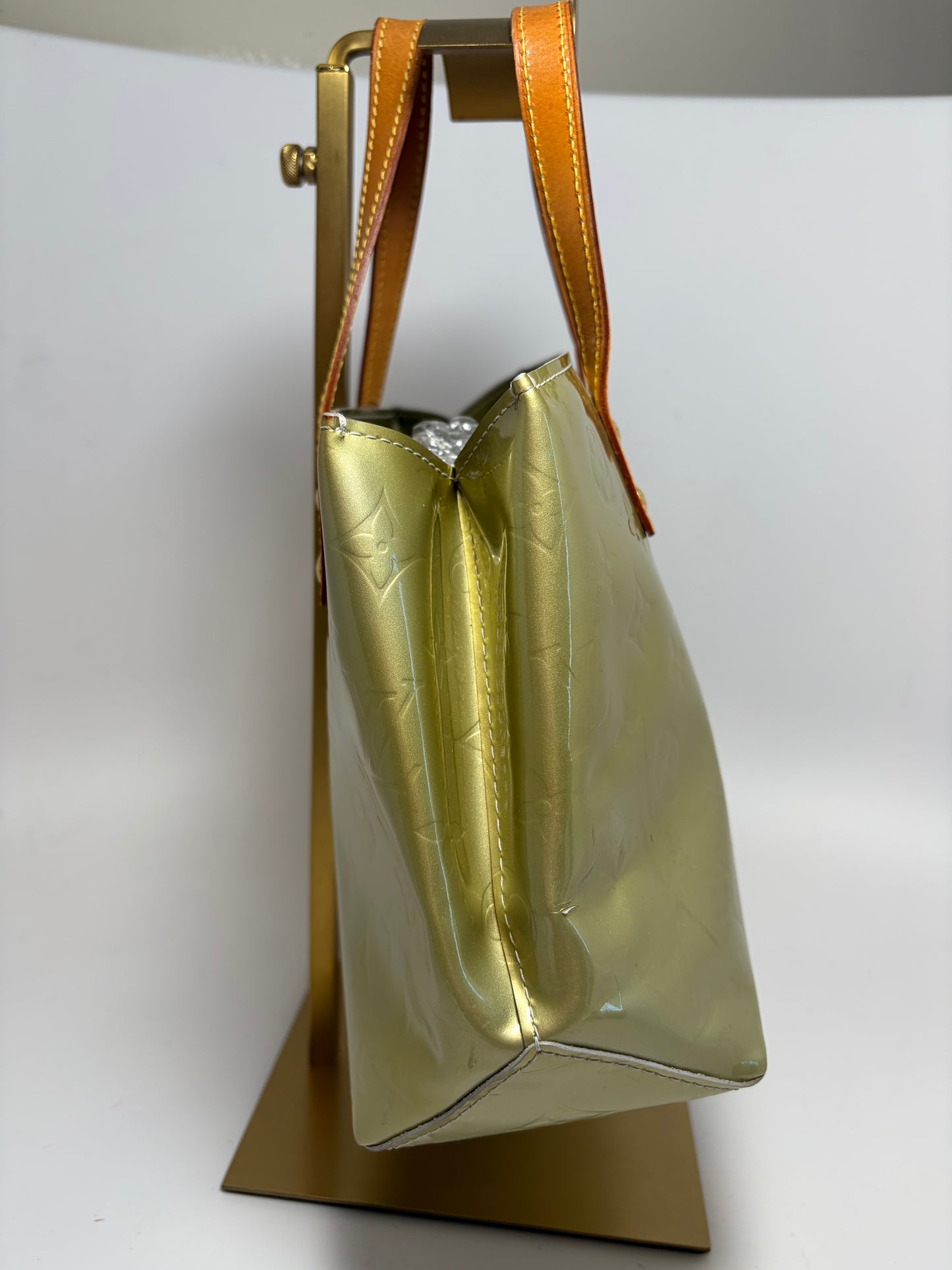 Louis Vuitton Reade PM Pistachio Green Vernis Leather Monogram Mini Tote