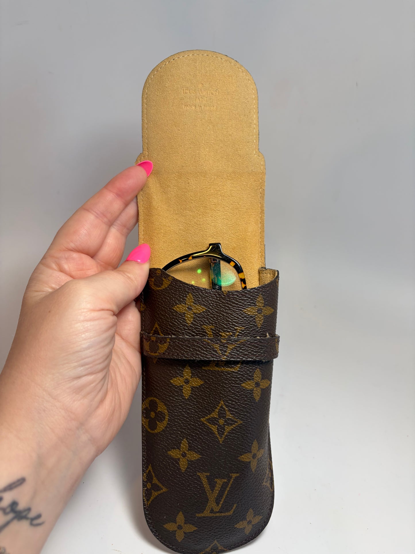 Louis Vuitton Monogram Etui Lunettes Rabat Sunglasses/Glasses Case Pouch