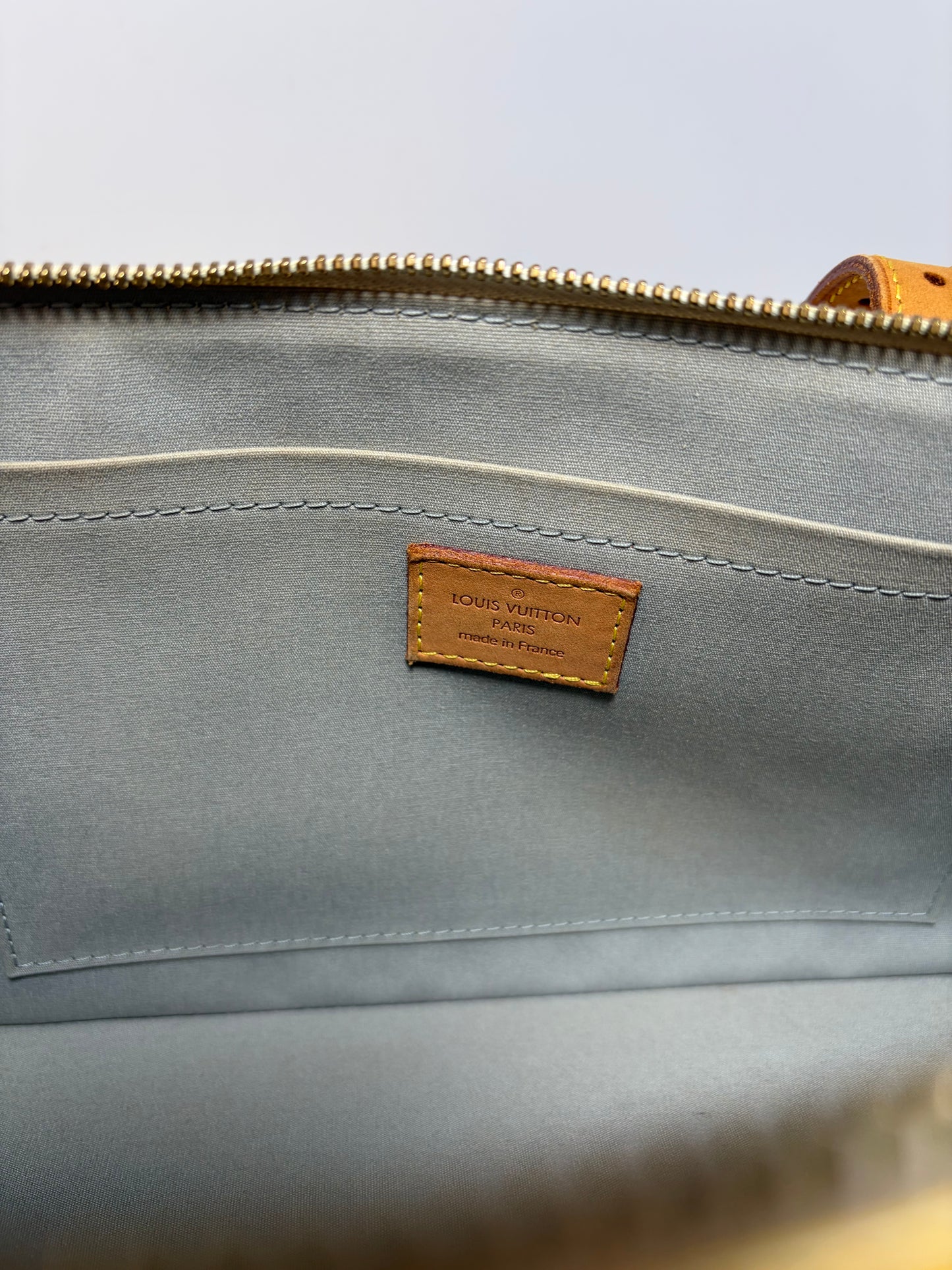 Louis Vuitton Rosewood Avenue Yellow Vernis Leather Shoulder Bag