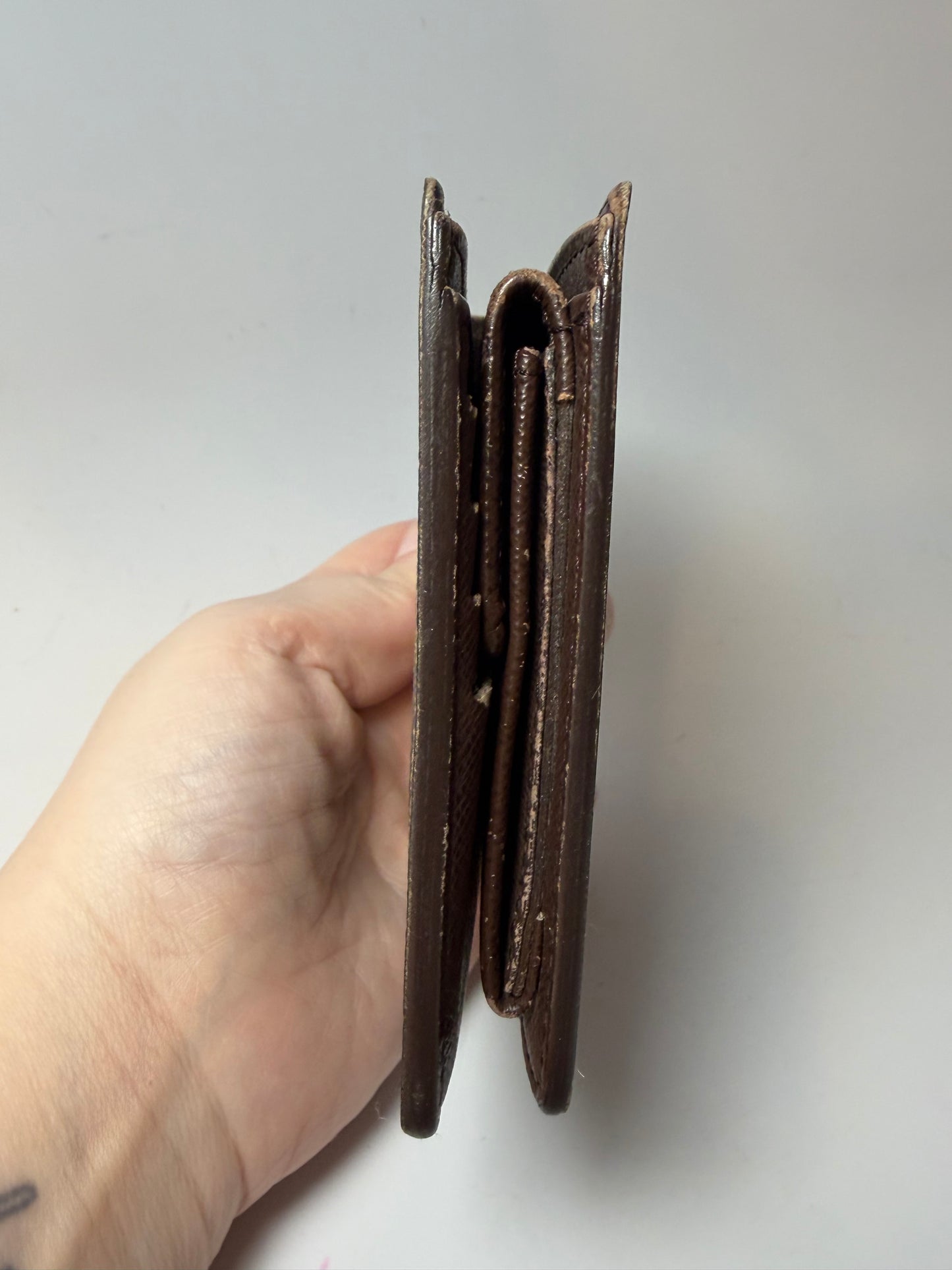Louis Vuitton Damier Ebene Portefeuille Marco Bifold Wallet