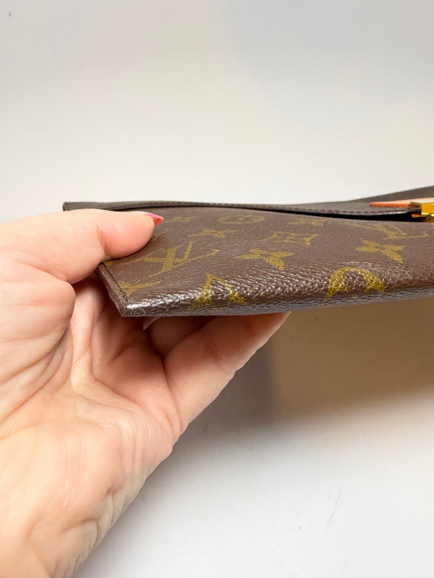 Louis Vuitton Monogram Poche Plate Envelope Clutch/Laptop Holder/Document Holder Vintage