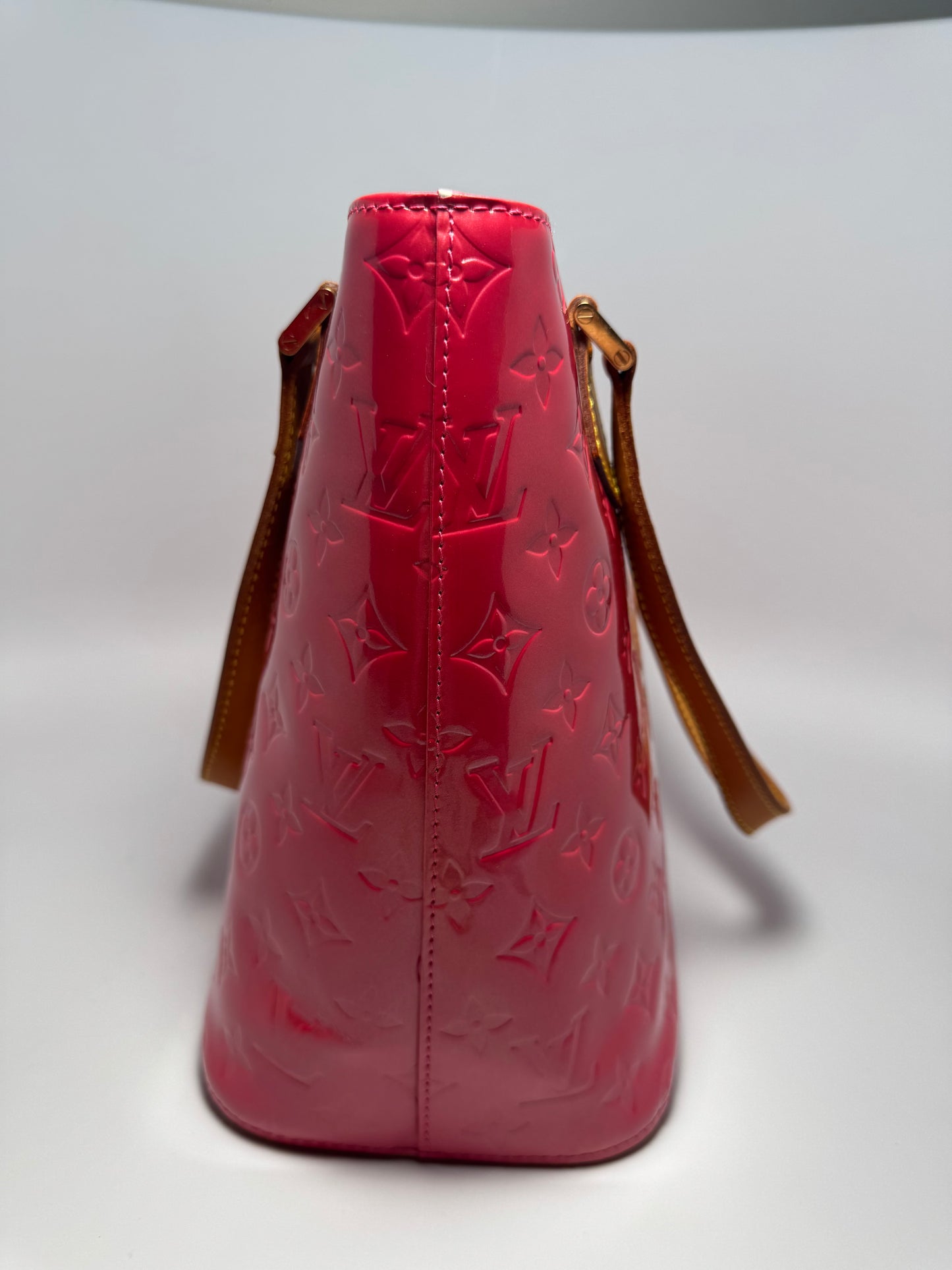 Louis Vuitton Houston Hand Bag Vernis Leather Hot Pink/Raspberry