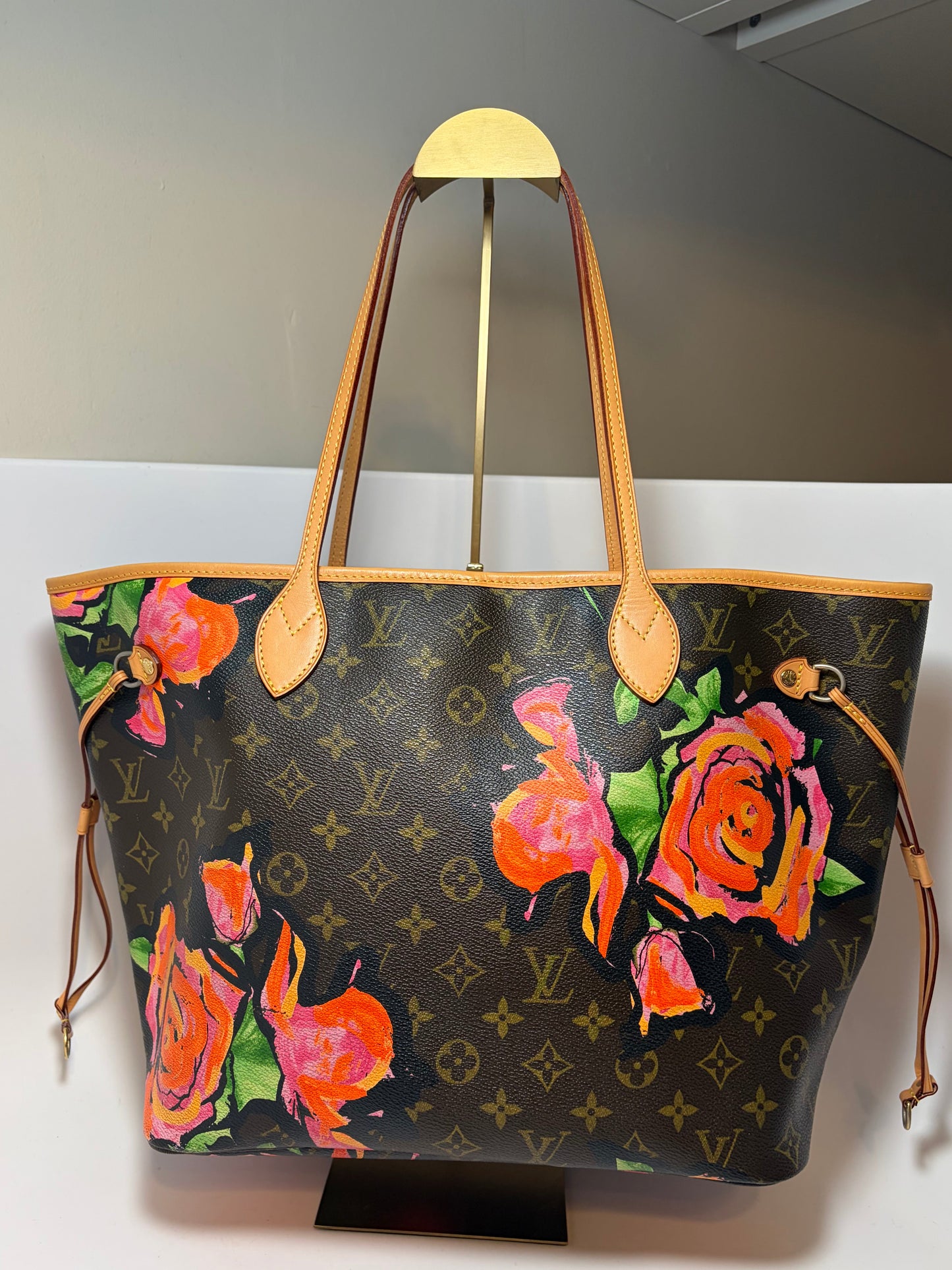 Louis Vuitton Neverfull MM Stephen Sprouse Roses Tote