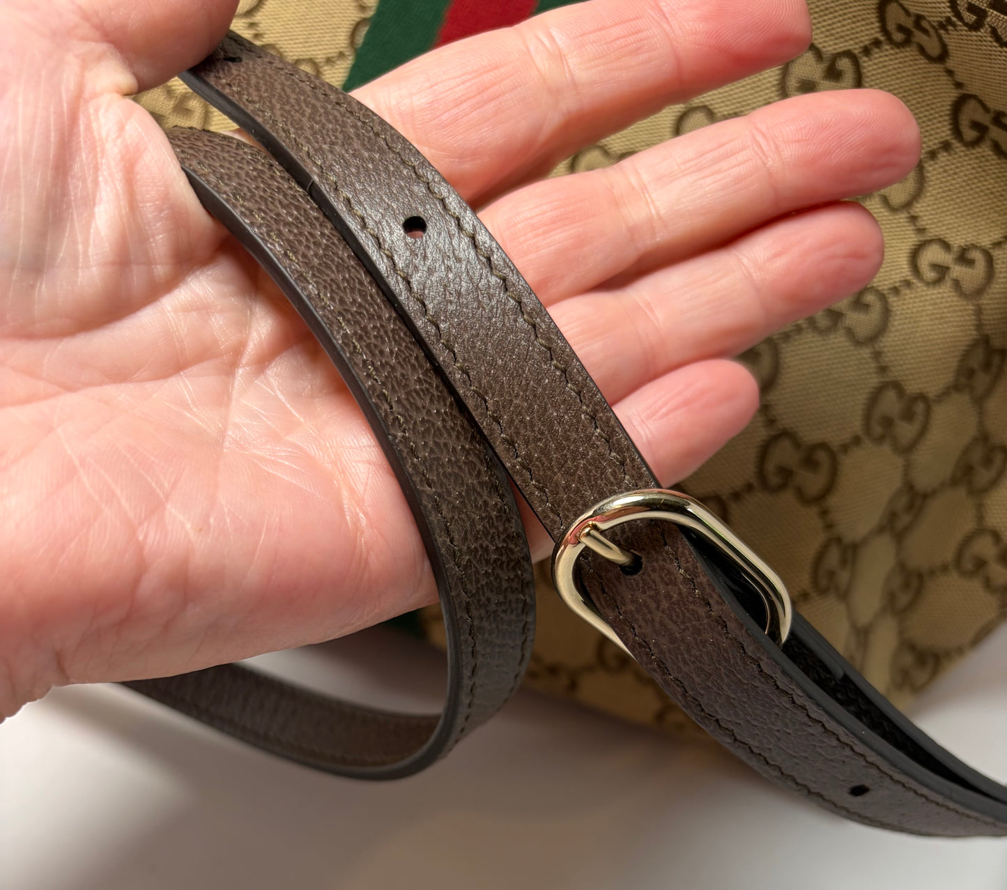 Gucci Giglio Small Canvas Tote/Crossbody LIKE NEW