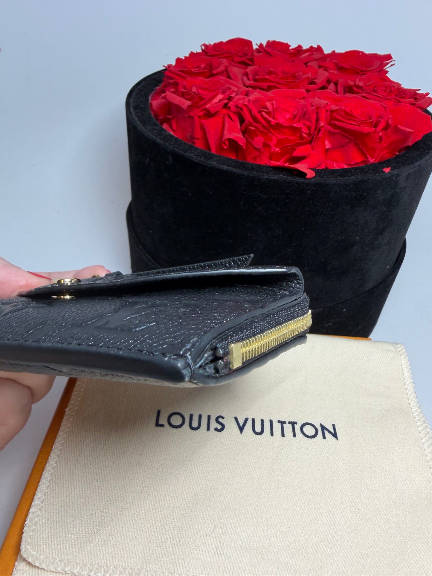 Louis Vuitton Black Empriente Leather Recto Verso Wallet/Key Cles