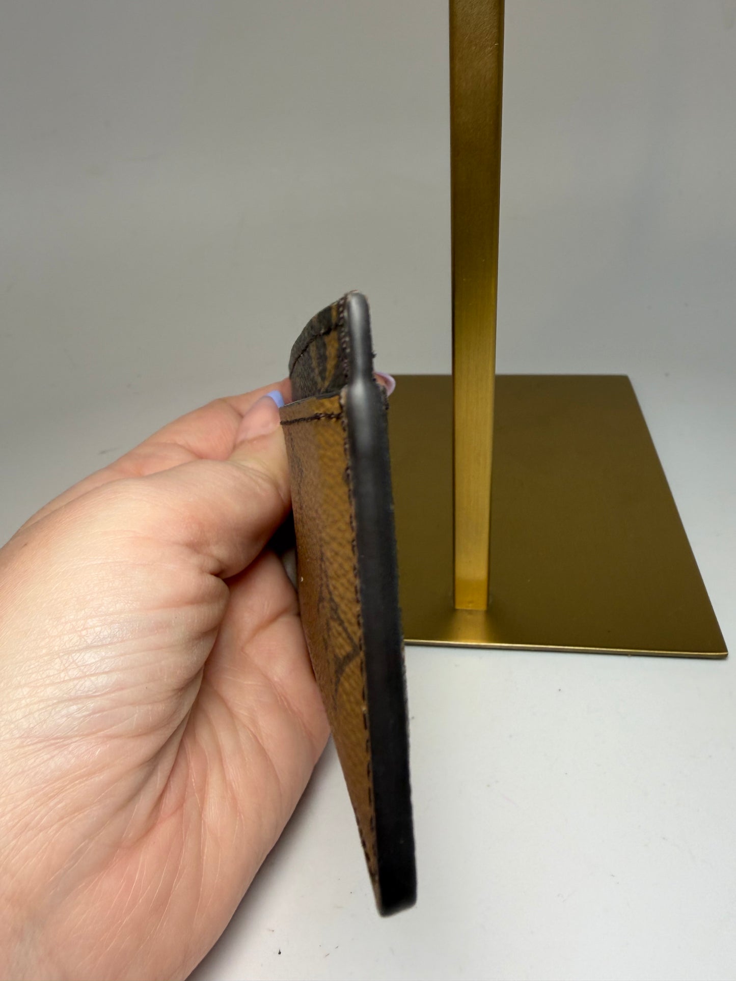 Louis Vuitton Reverse Monogram Card Holder w/Dust Bag & Box