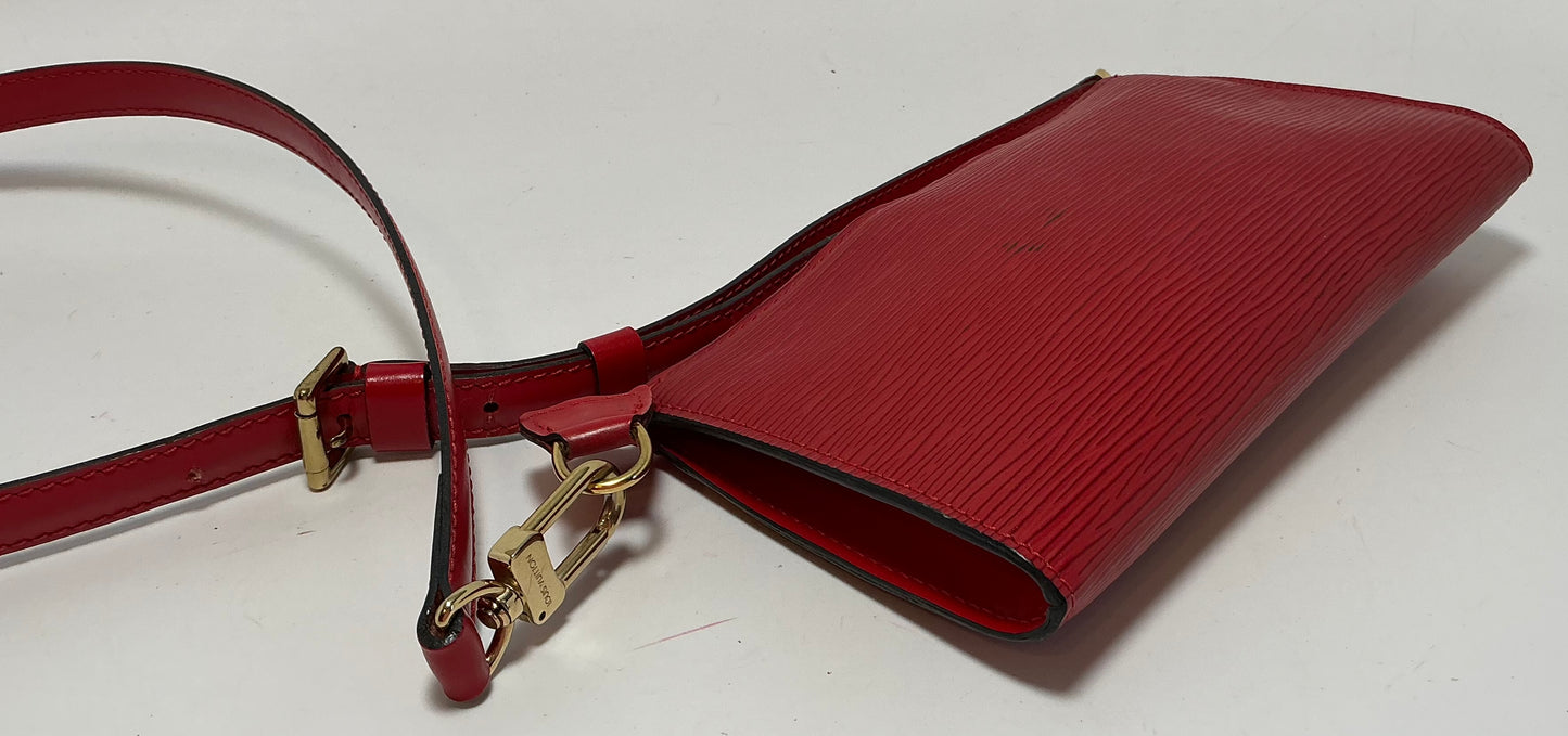 Louis Vuitton Accessories Pouch Pochette Crossbody Red Epi Leather