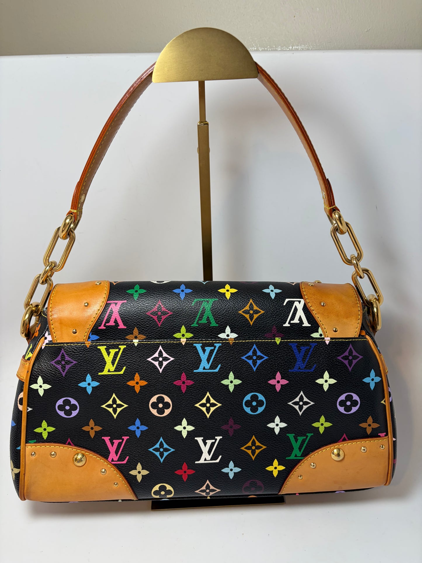 Louis Vuitton Beverly MM Black Multicolor Monogram