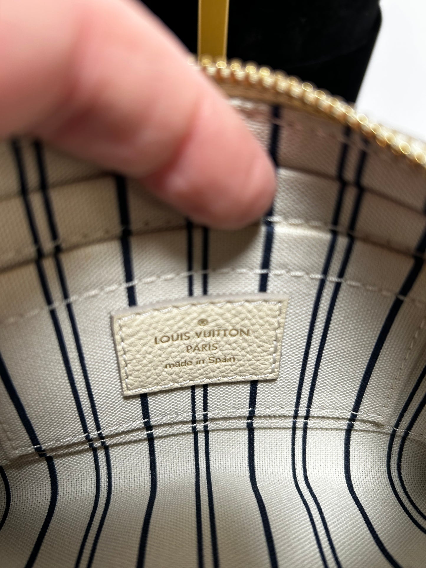 Louis Vuitton Citadine GM Pochette in Cream Empriente Leather