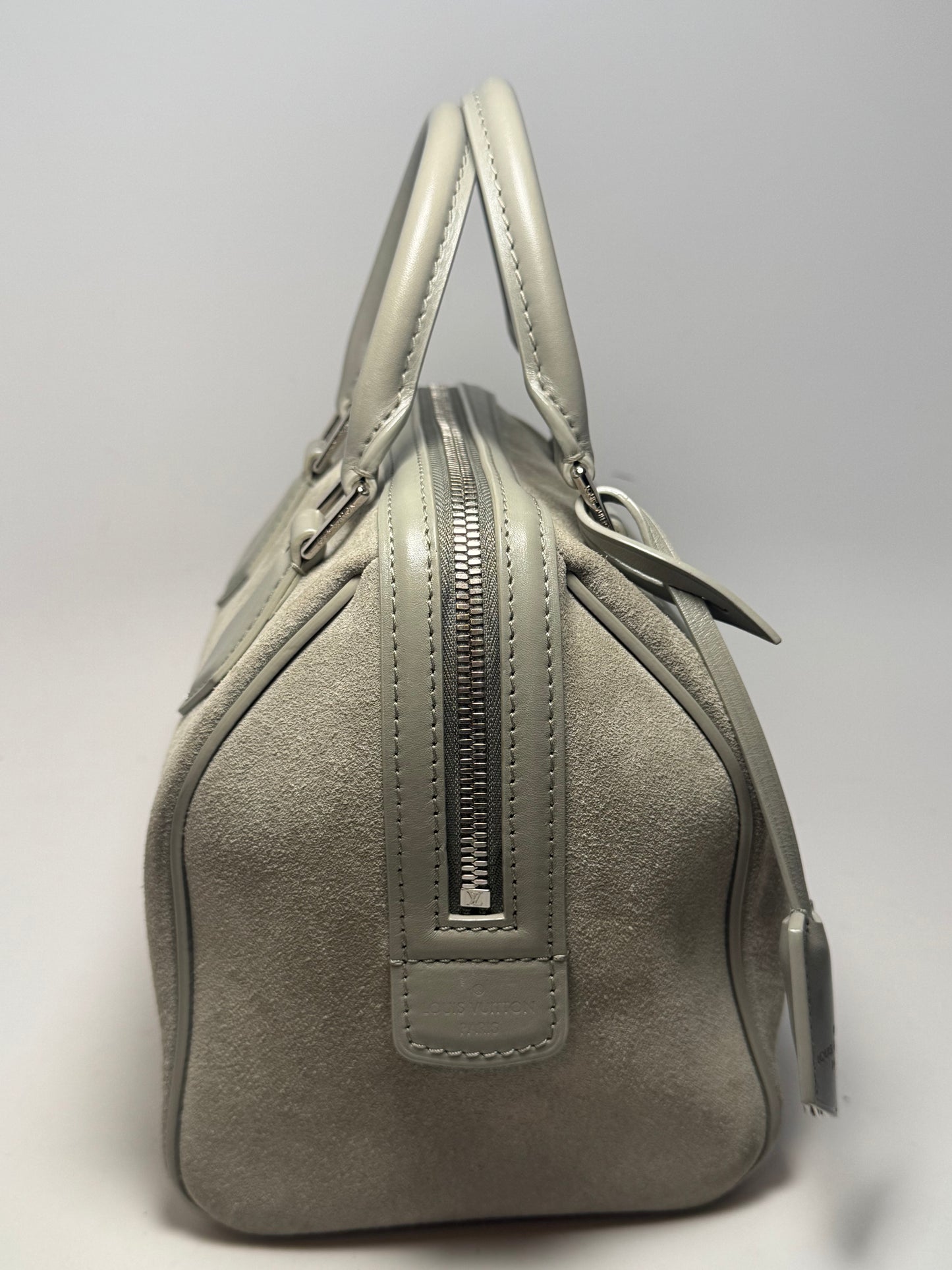 Louis Vuitton Illusion Speedy Cube Grey Suede Limited Edition