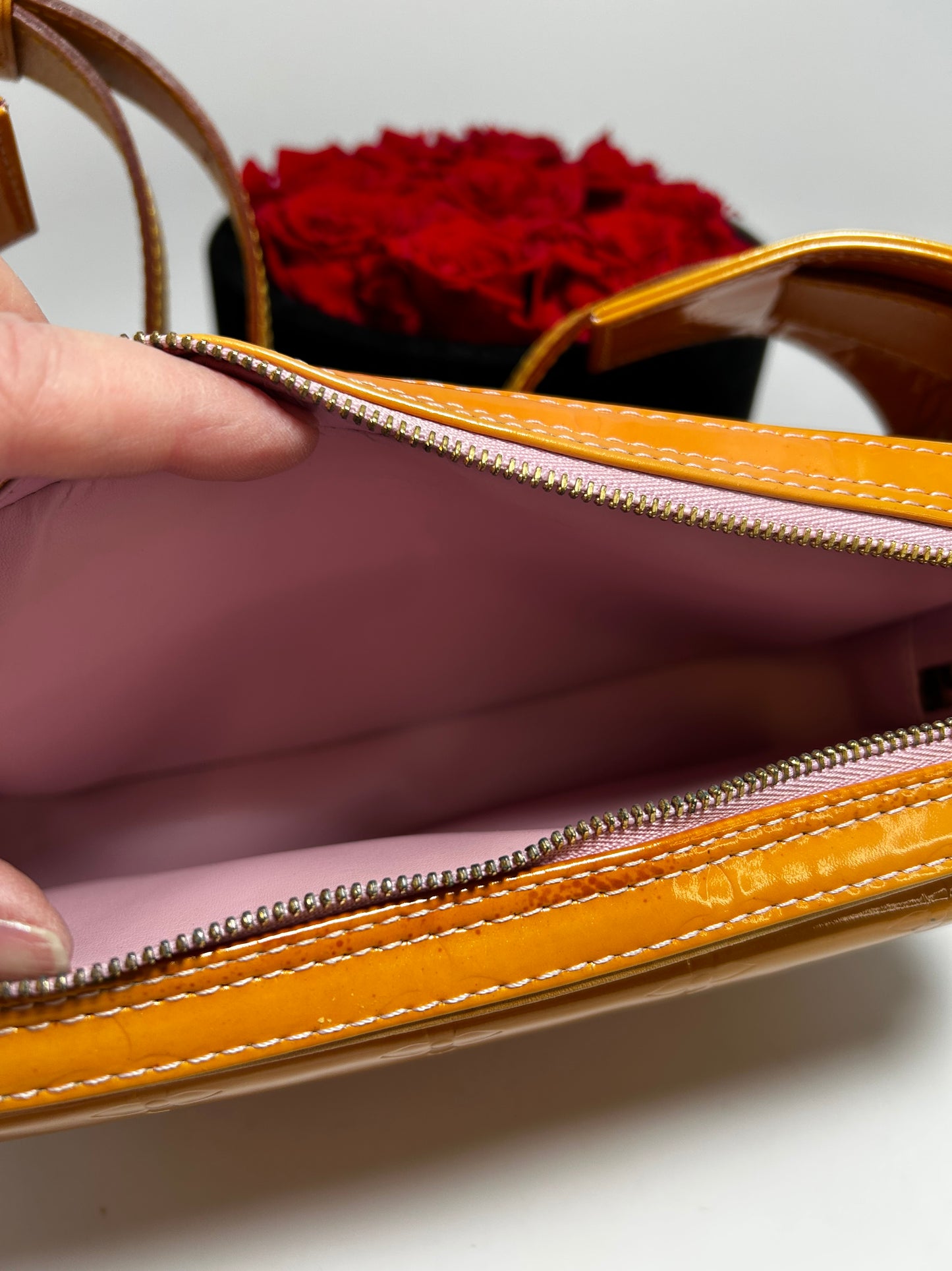 Louis Vuitton Gold Vernis Leather Fulton Waist Bag / Bum Bag