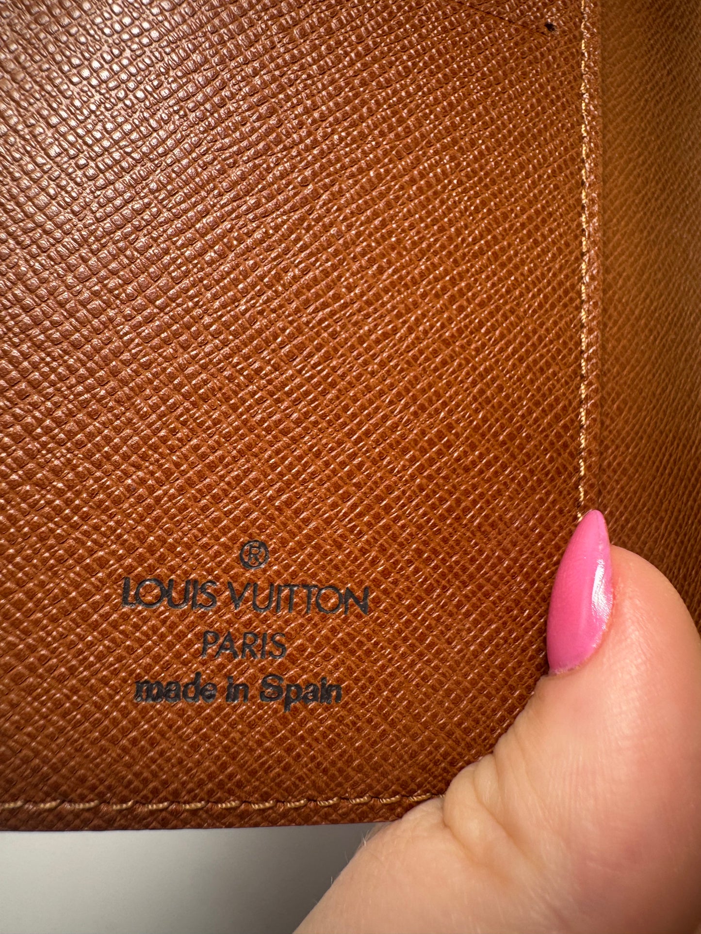Louis Vuitton Agenda PM Planner/Passport Holder Monogram, November 1999 in Spain