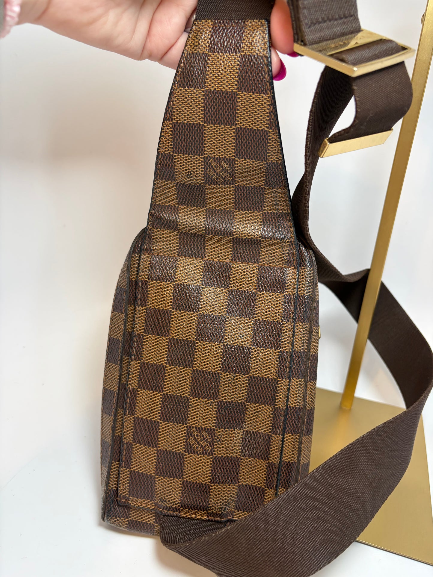 Louis Vuitton Damier Ebene Geronimo Bum Bag/Belt Bag w/COA