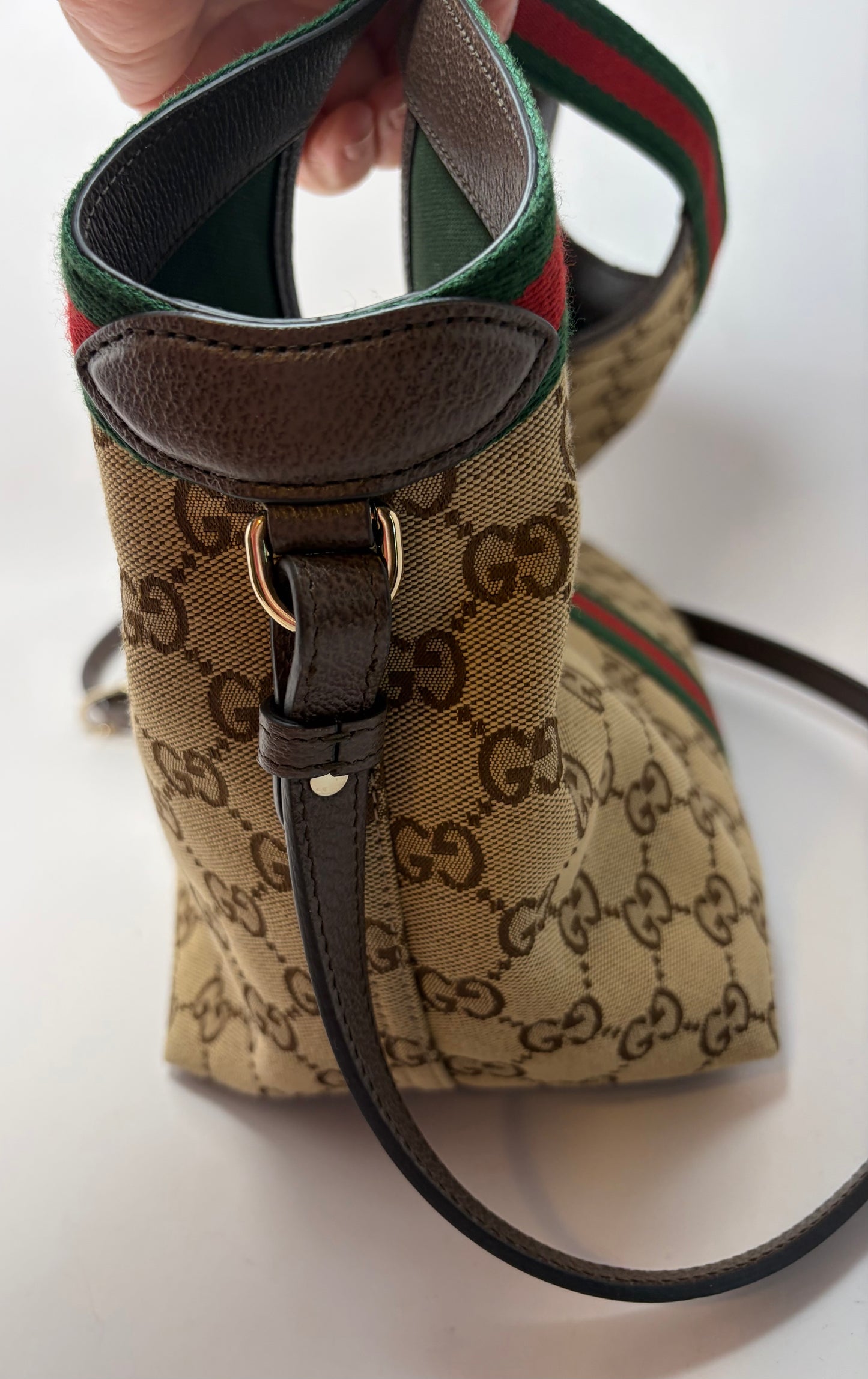 Gucci Giglio Small Canvas Tote/Crossbody LIKE NEW