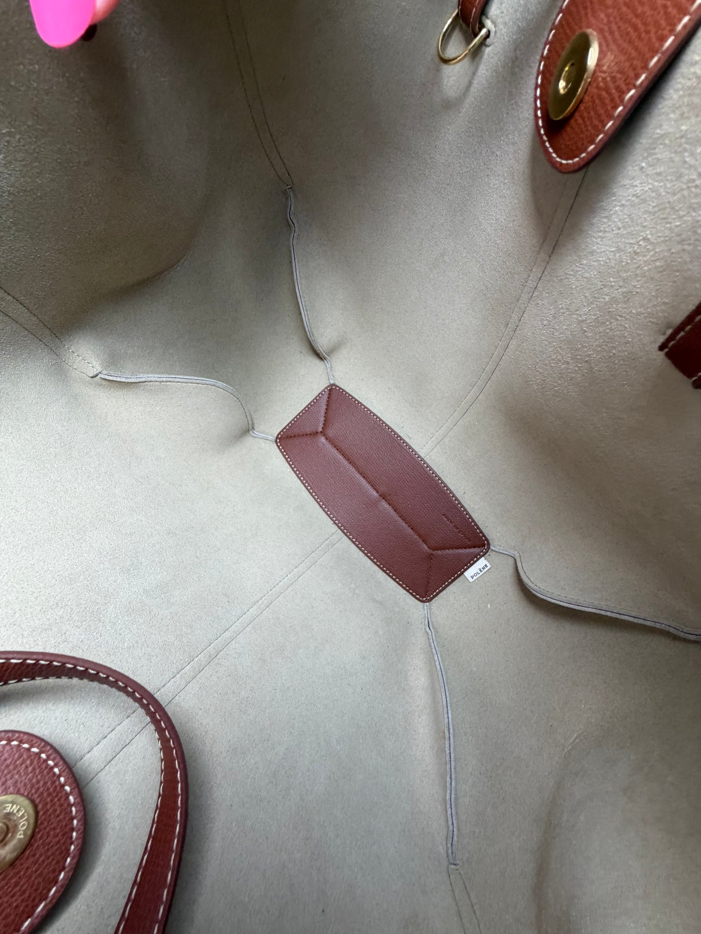 Polène Cyme in Textured Cognac