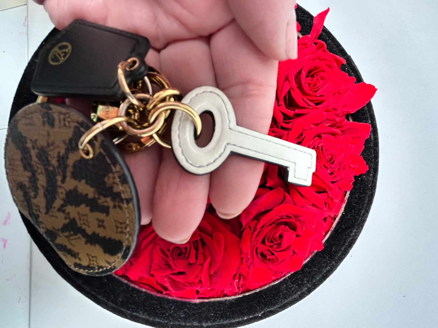 Louis Vuitton Boîte Chapeau Monogram Jungle Print Collection Bag Charm & Key Holder