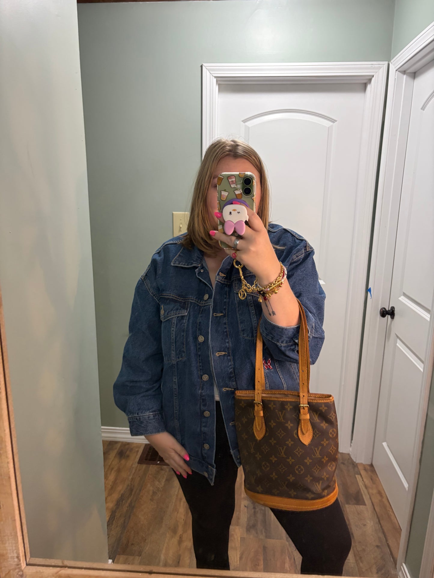 Louis Vuitton Petite Bucket Bag PM Monogram Tote