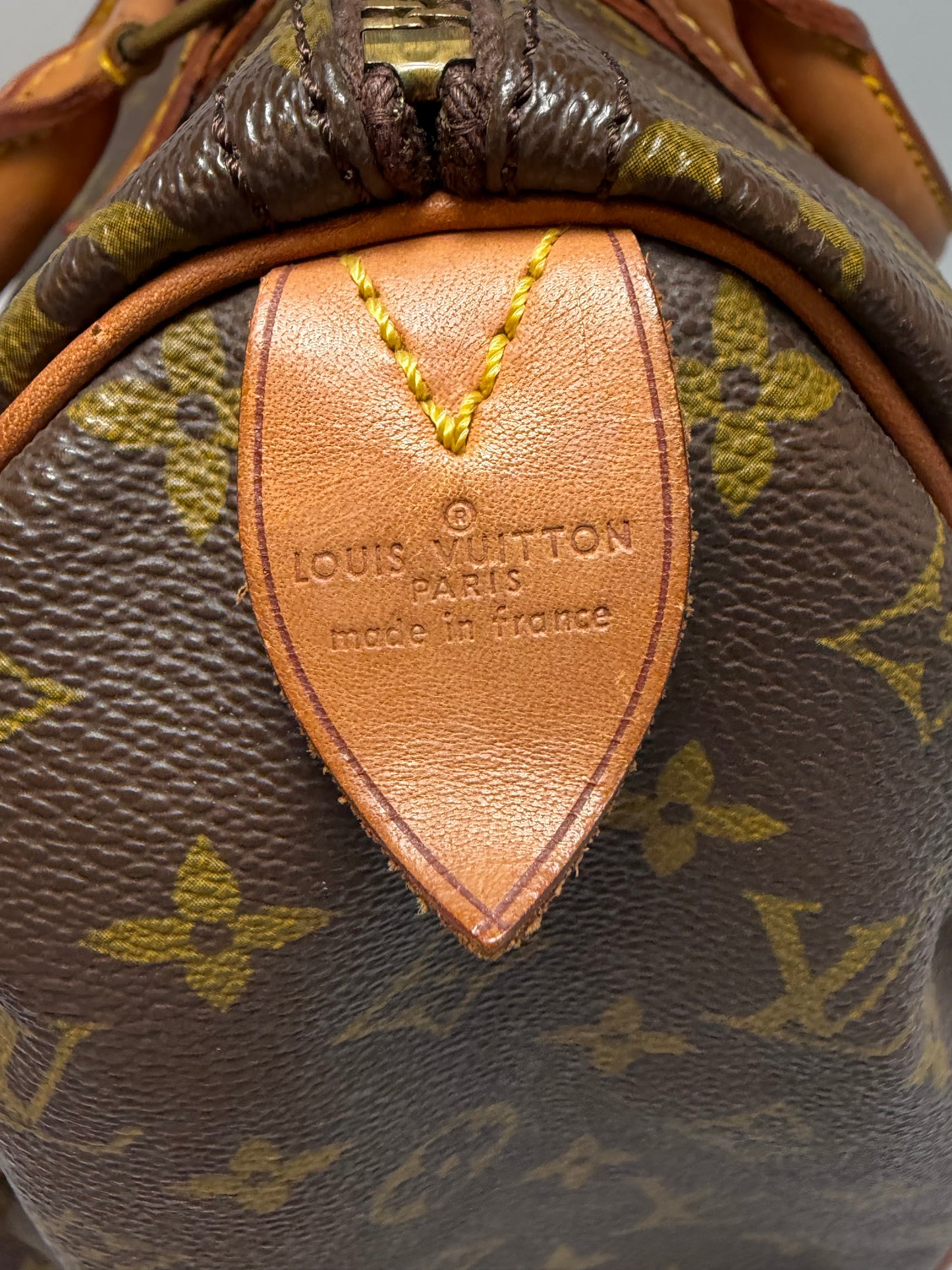 Louis Vuitton Speedy 30 Monogram Vintage Pre Date Code 80s/70s w/COA