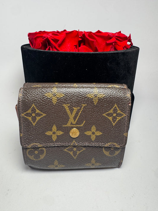 Louis Vuitton Elise Compact Monogram Wallet Made in France May 2000