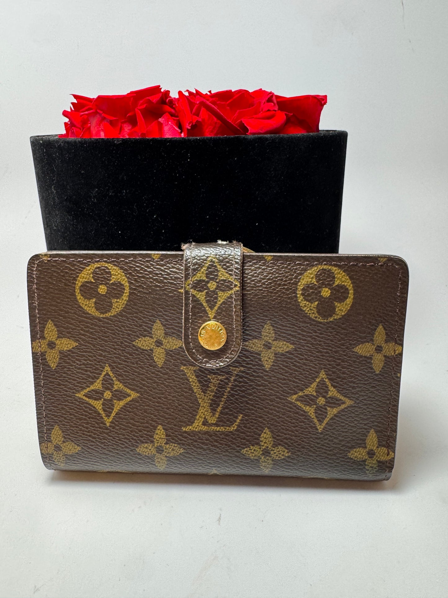 Louis Vuitton French Purse Monogram Kiss Lock Wallet