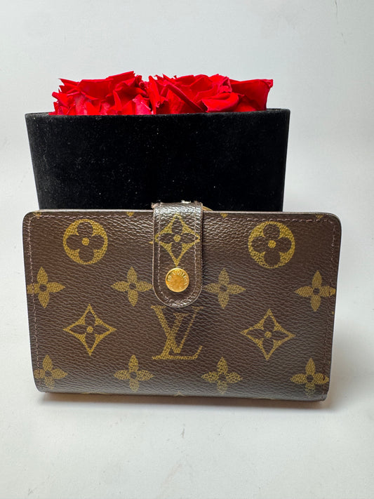 Louis Vuitton French Purse Monogram Kiss Lock Wallet
