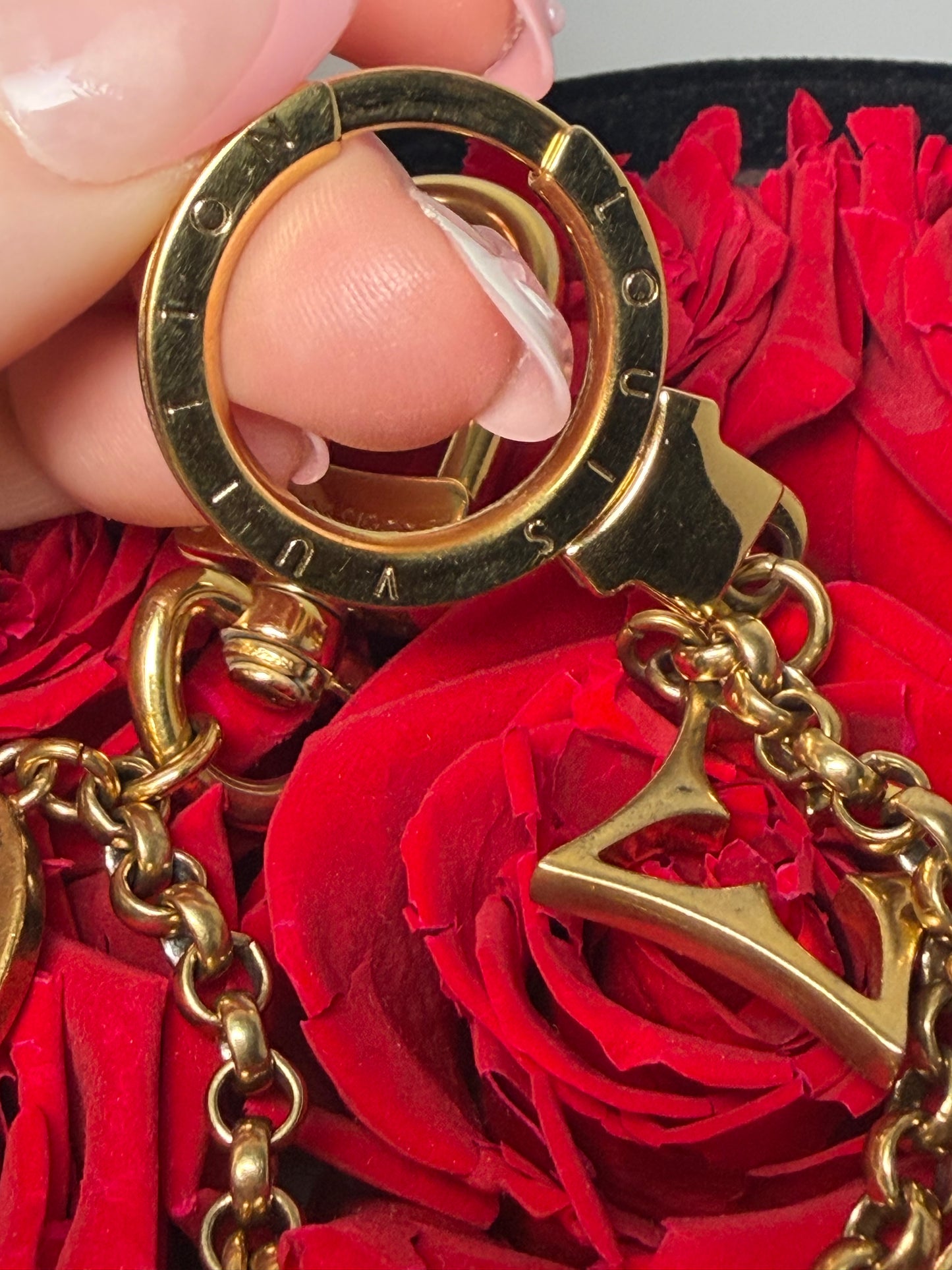 Louis Vuitton Fleur De Monogram Bag Charm Comes w/Dust Bag & Box
