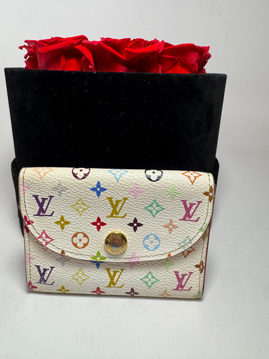 Louis Vuitton Multicolor Monogram Rosalie Coin Purse (Murakami Collection)