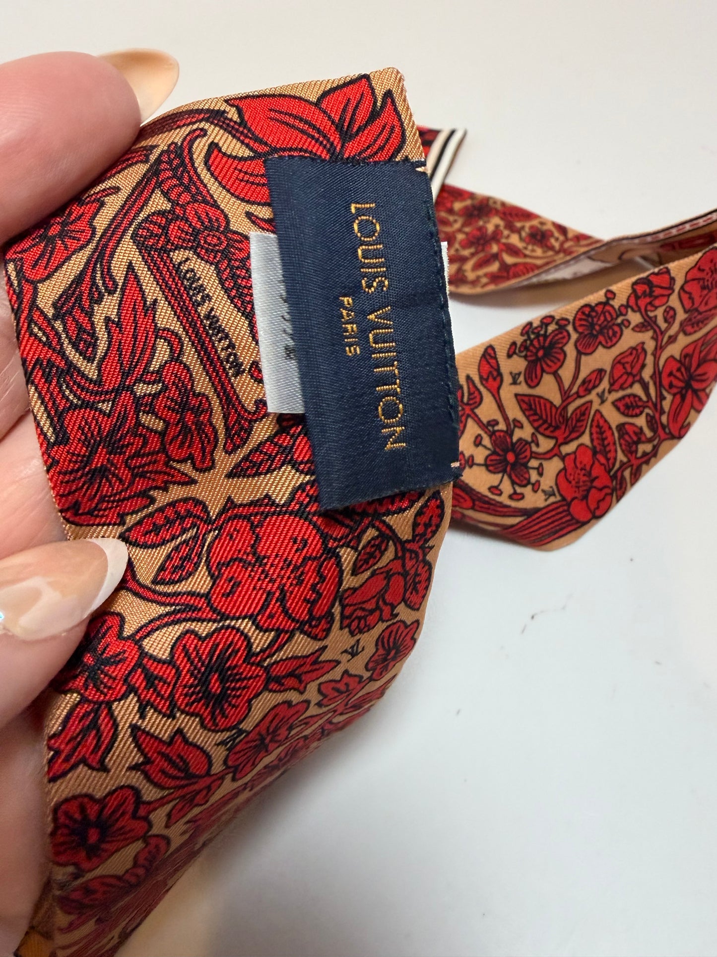 Louis Vuitton Silk Jeu De Louis BB Bandeau 1854