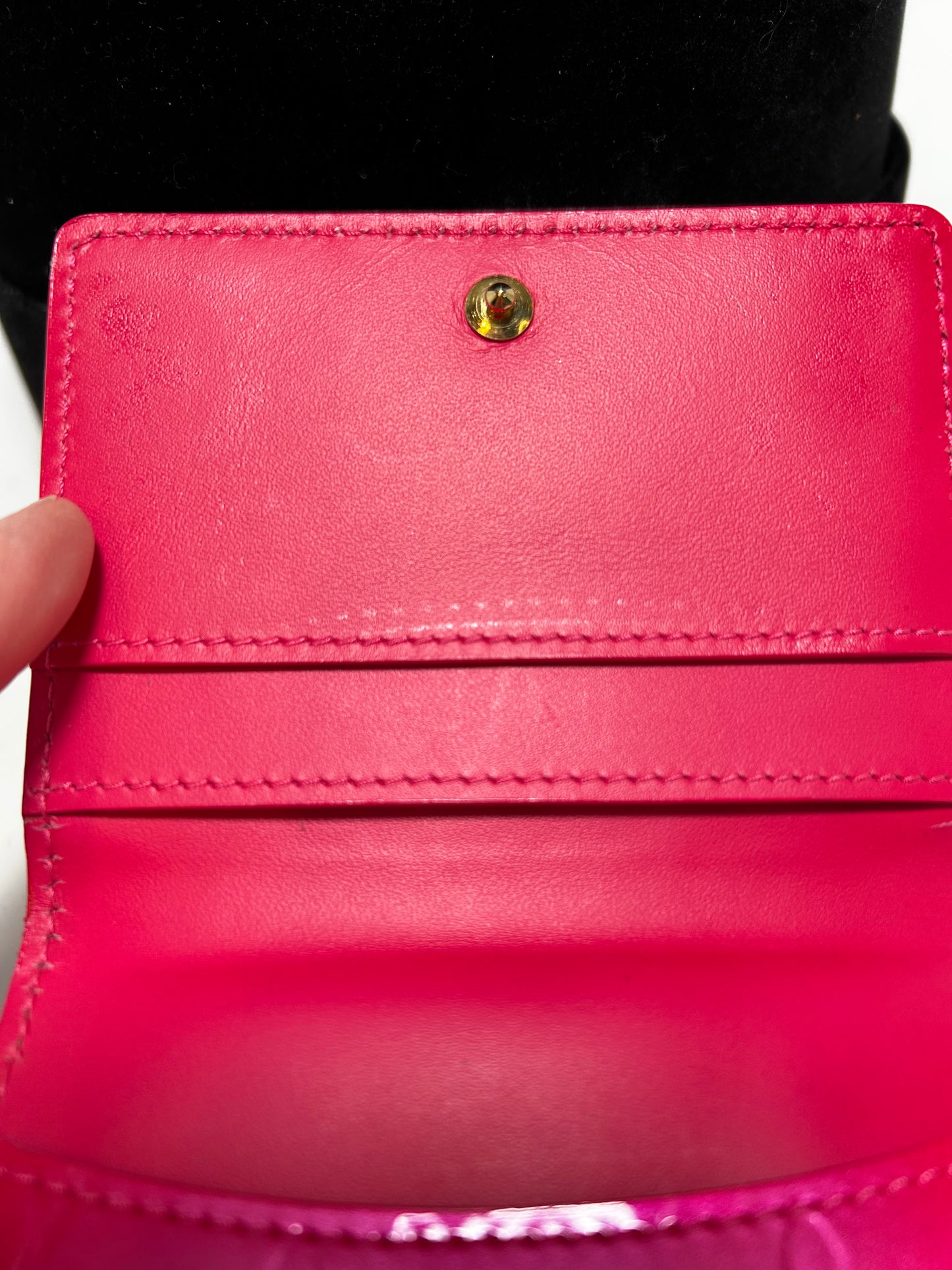 Louis Vuitton Pink Vernis Leather Wallet