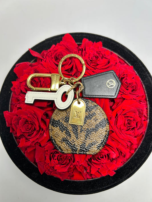 Louis Vuitton Boîte Chapeau Monogram Jungle Print Collection Bag Charm & Key Holder