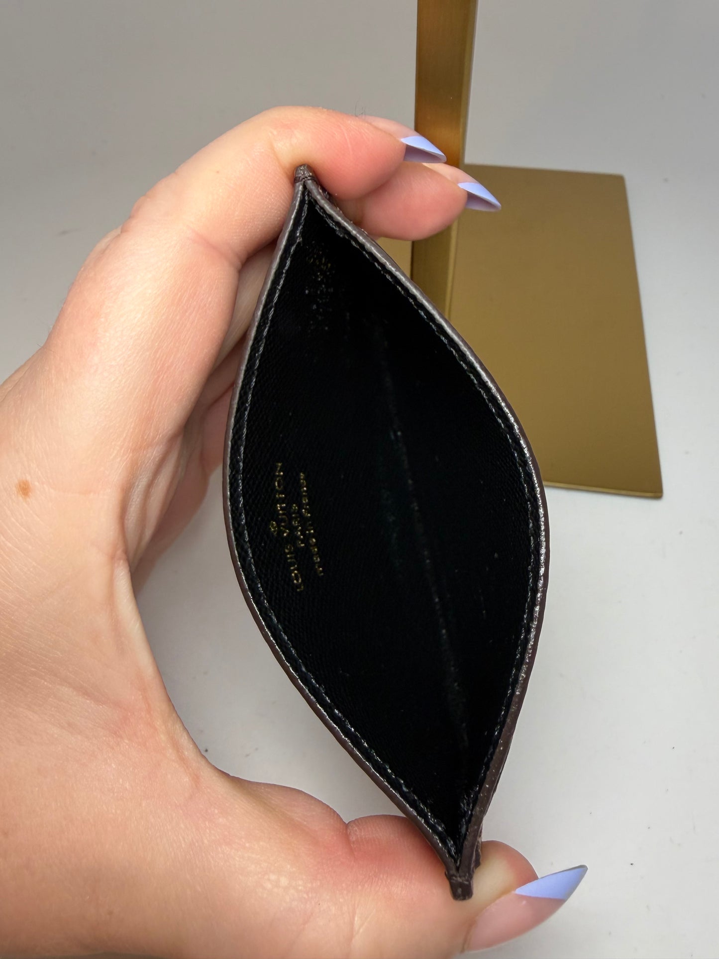 Louis Vuitton Reverse Monogram Card Holder w/Dust Bag & Box